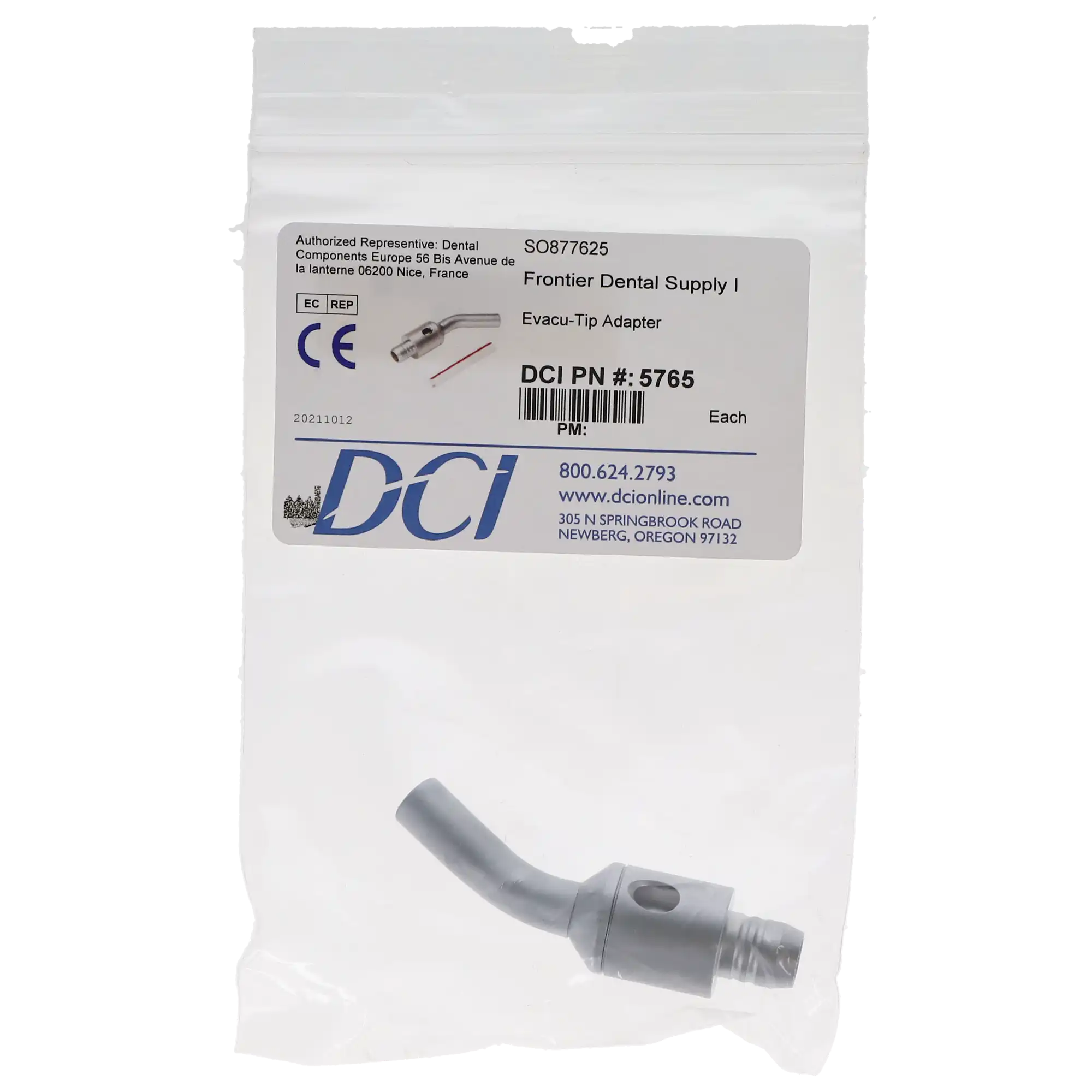 DCI International Evacu-Tip Adapter, Metal HVE Valve Adapter, Autoclavable, 1/Pk, 5765 thumbnail 4