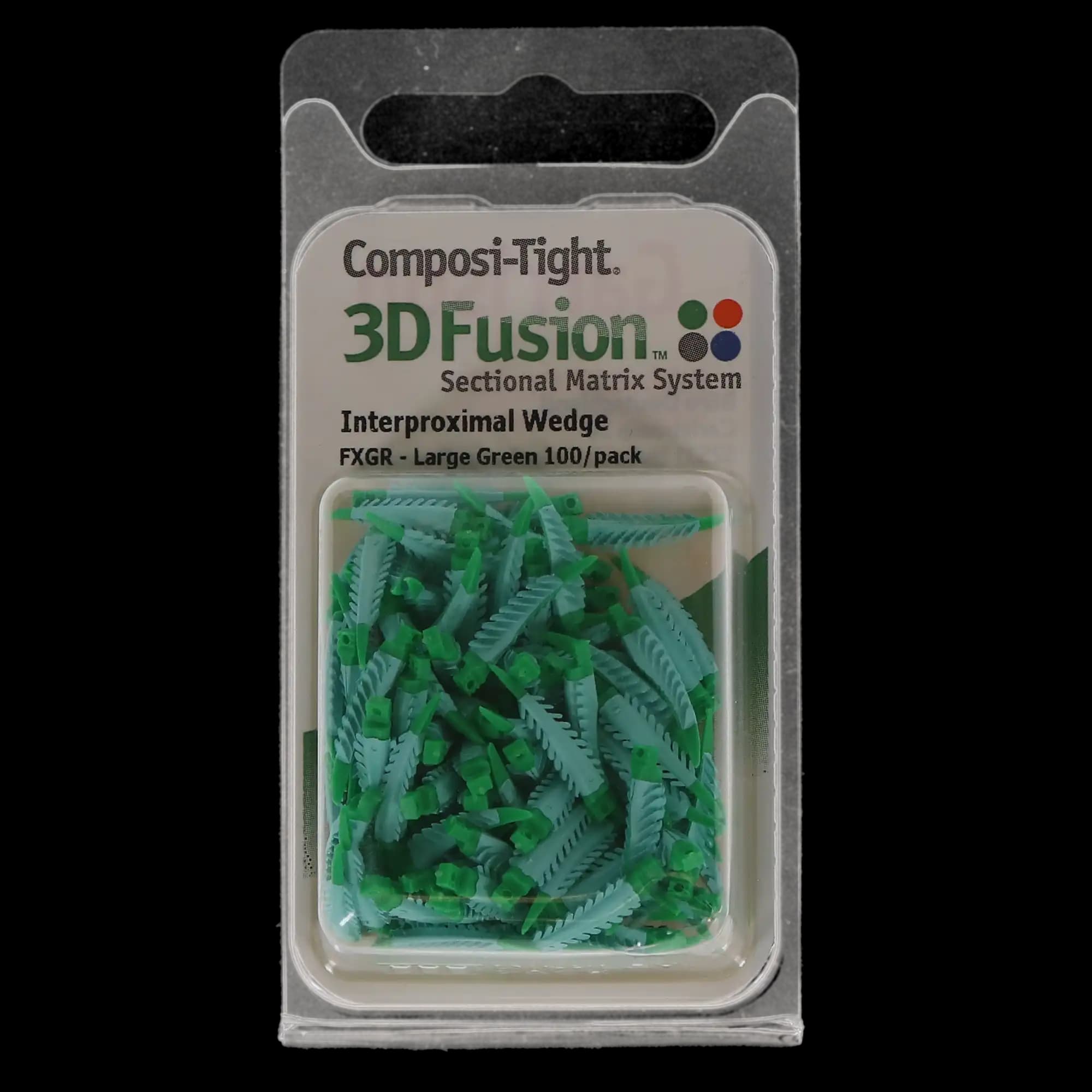 Garrison Composi-Tight 3D Fusion Interproximal Wedge Refills, Large, Green, 100/Pack, FXGR (839-0345) thumbnail 8