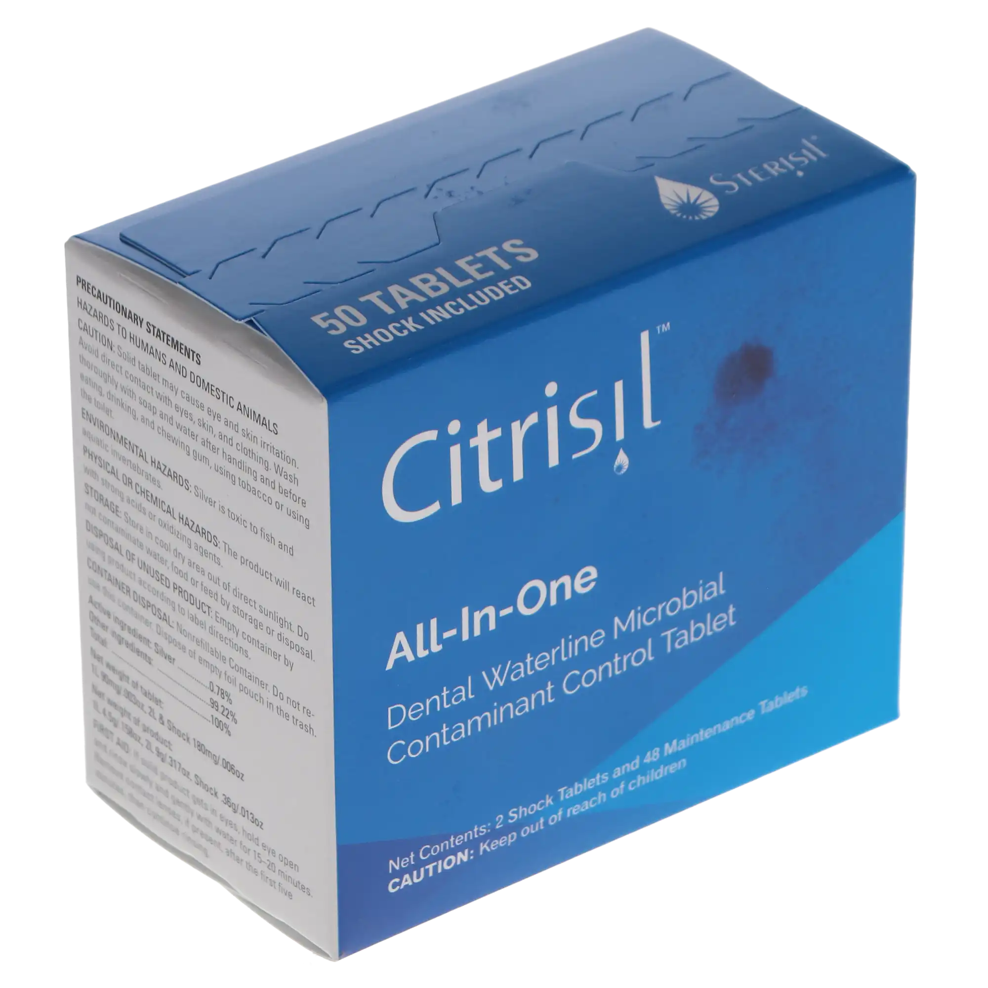CitriSil Dental Waterline Cleaner Tablets, White, 1 Liter, 50/Pk (48 Maintenance + 2 Shock), C50-W thumbnail 3