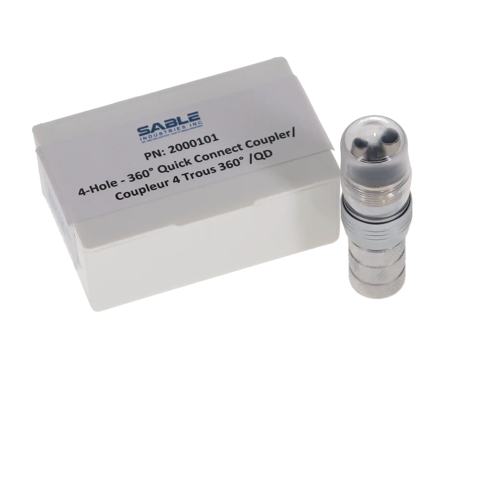 Sable 360° Quick Connect Coupler, 4-Hole, 1/Pk, 2000101 thumbnail 3