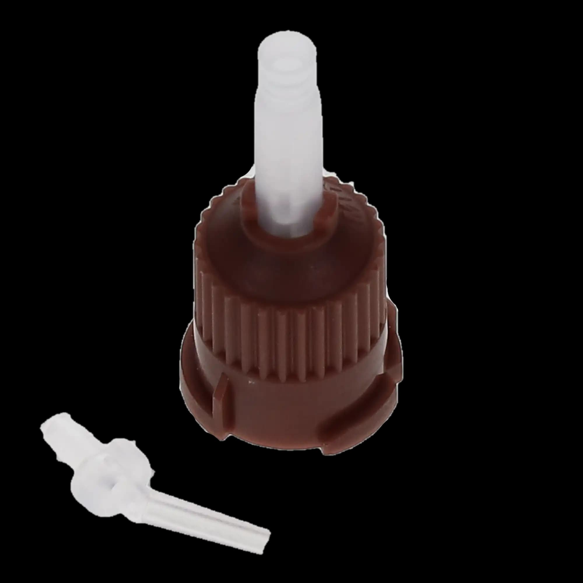 Defend T-Style Mixing Tips with Intra-Oral Tips, Core Material, 1:1, Brown, 25/Pk, VP-8165T thumbnail 2