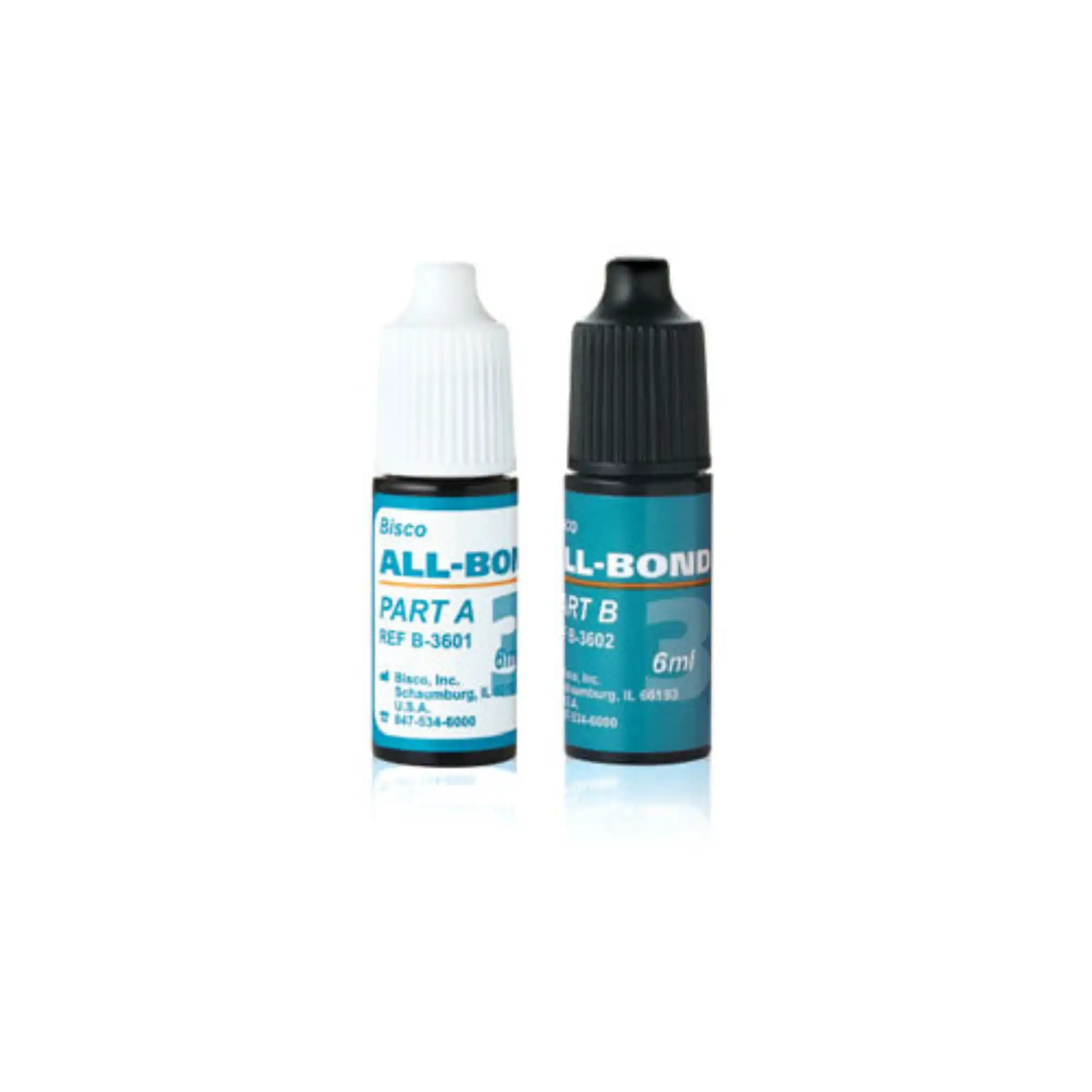 All-Bond 3 Universal Total-Etch Bonding Agent, Parts A & B Set, Refill, 6 ml/Bt, 1/Pk, B-36010P - All-Bond 3 Universal Total-Etch Bonding Agent, Parts A & B Set, Refill, 6 ml/Bt, 1/Pk, B-36010P - Image 1
