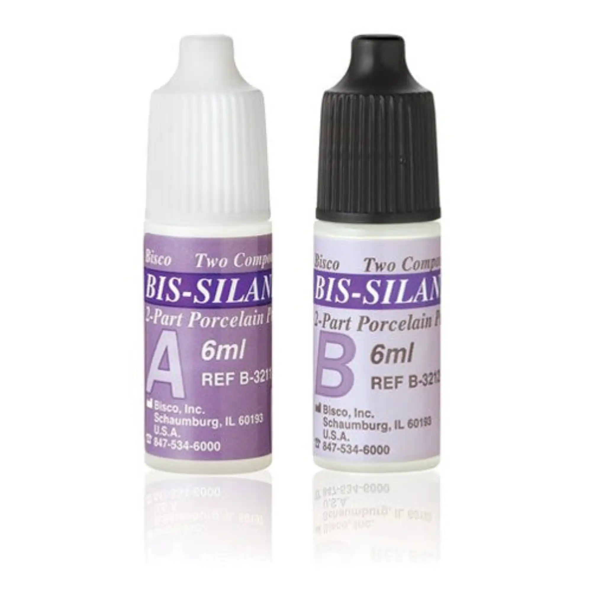 Bis-Silane Porcelain Primer, Parts A & B Set, Refill, 6 ml/Bottle, 1/Pk, B-3210P - Bis-Silane Porcelain Primer, Parts A & B Set, Refill, 6 ml/Bt, 1/Pk, B-3210P - Image 1
