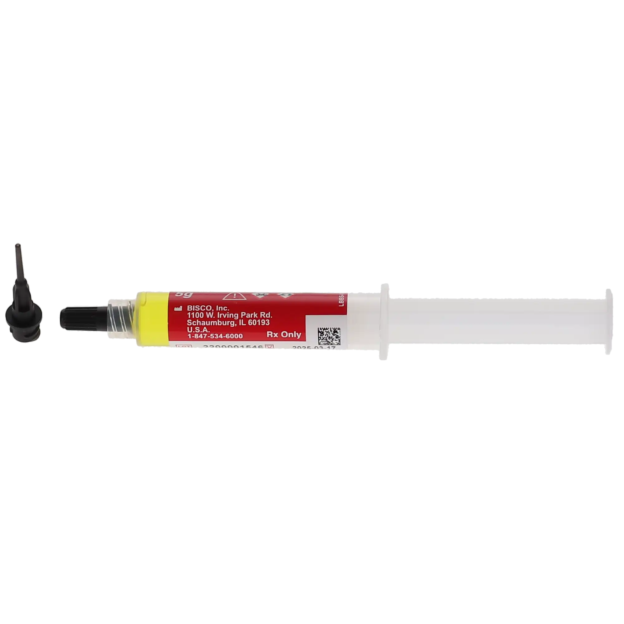 Bisco Porcelain Etchant Gel, 9.5% Hydrofluoric Acid, Syringe Refill, 5 g, 1/Pk, E-5707P thumbnail 2