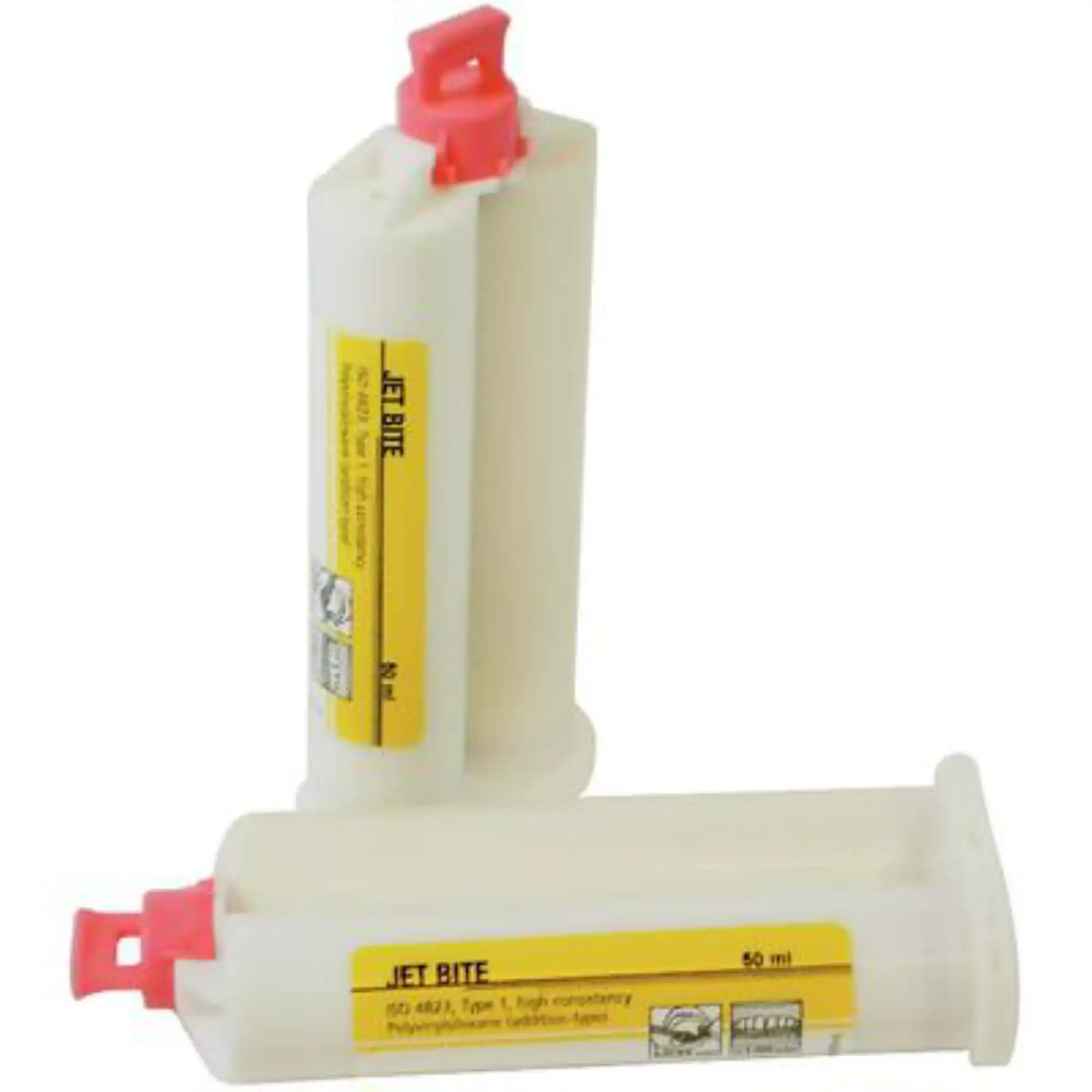 Coltene Jet Bite Bite Registration Material, Bulk Pack (20 Cartridges x 50 mL, No Tips), Yellow, C6410 - Coltene - Jet Bite 50 Ml Jet Bite Bulk Pack (20 Cart. X 50 Ml, No Tips) Yellow, C6410 - Image 1