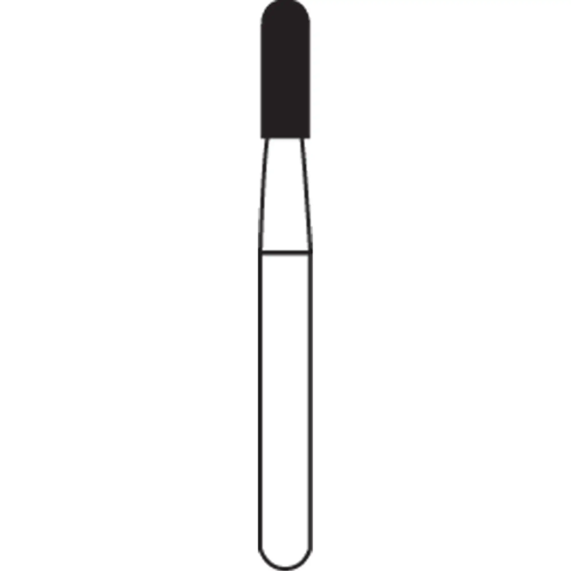 Alpen® Carbide Operative & Surgical Bur, FG, Round End Cross Cut Fissure, #1558, 1.2 mm Diameter, 100/Pkg, R101558C - Alpen® Carbide Operative & Surgical Burs – FG, Straight Fissure - # 1558, 1.2 mm Diameter, 100/Pkg - Image 1