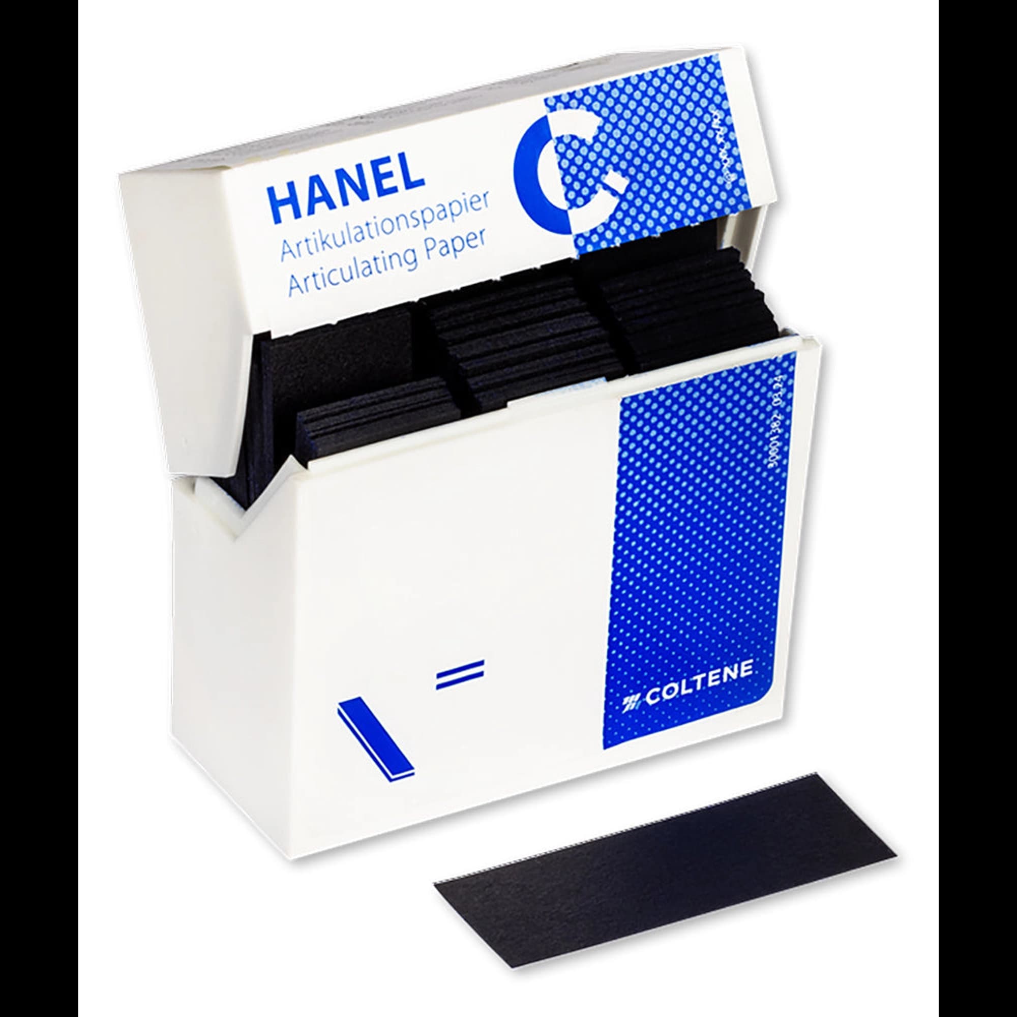 Hanel Articulating Paper Strips, 200 Microns, Blue, 18 x 50mm, 300/Box, 480397 thumbnail 2