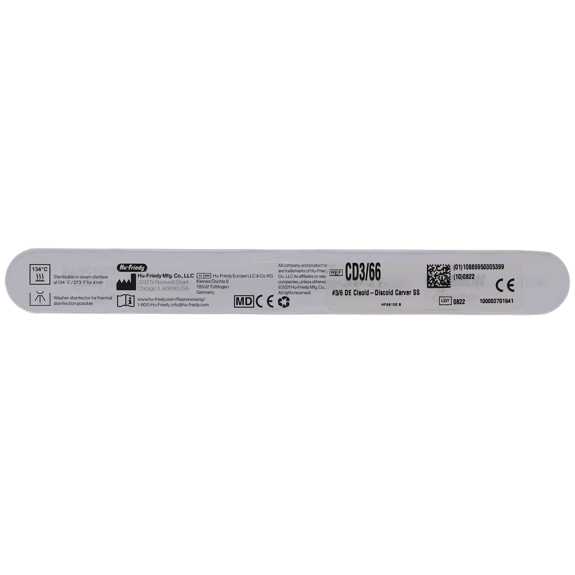 Hu-Friedy Cleoid-Discoid Carver, Double-Ended, 3/6, #6 Satin Steel Handle, CD3/66 thumbnail 4