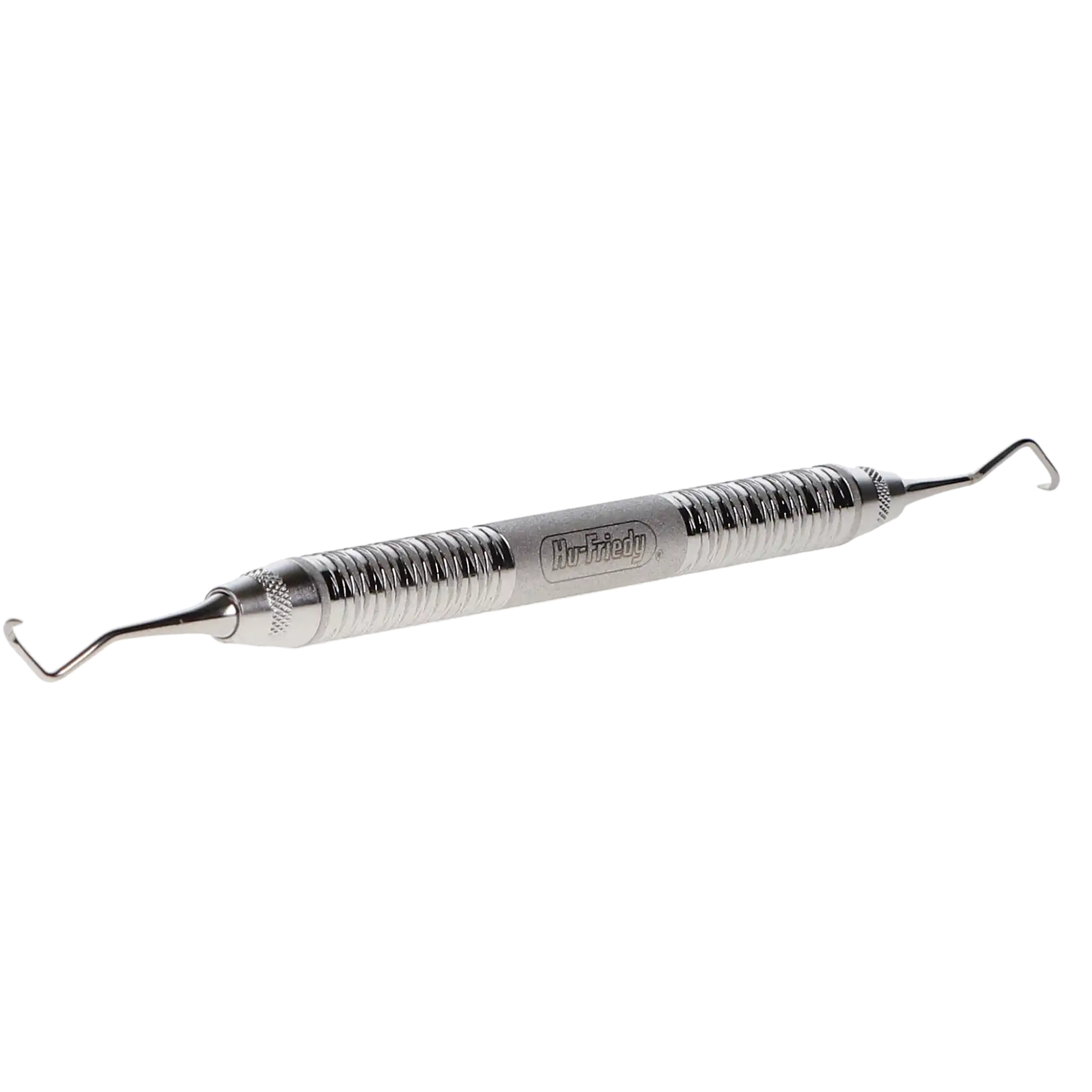 Hu-Friedy 204S Sickle Scaler, Double-End, #6 Satin Steel Handle, S204S6 - Scalers - 204S Sickle - #6 Satin Steel&reg; - Image 1