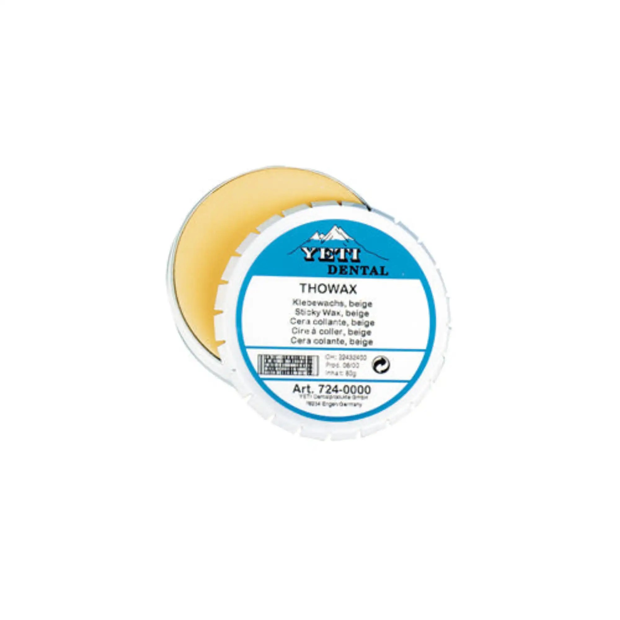 Yeti Thowax Sculpturing Wax, Tin, 70 g, Beige, 1/Pk, 1860018 - Yeti Thowax Sculpturing Wax, Tin, 70 g, Beige, 1/Pk, 1860018 - Image 1