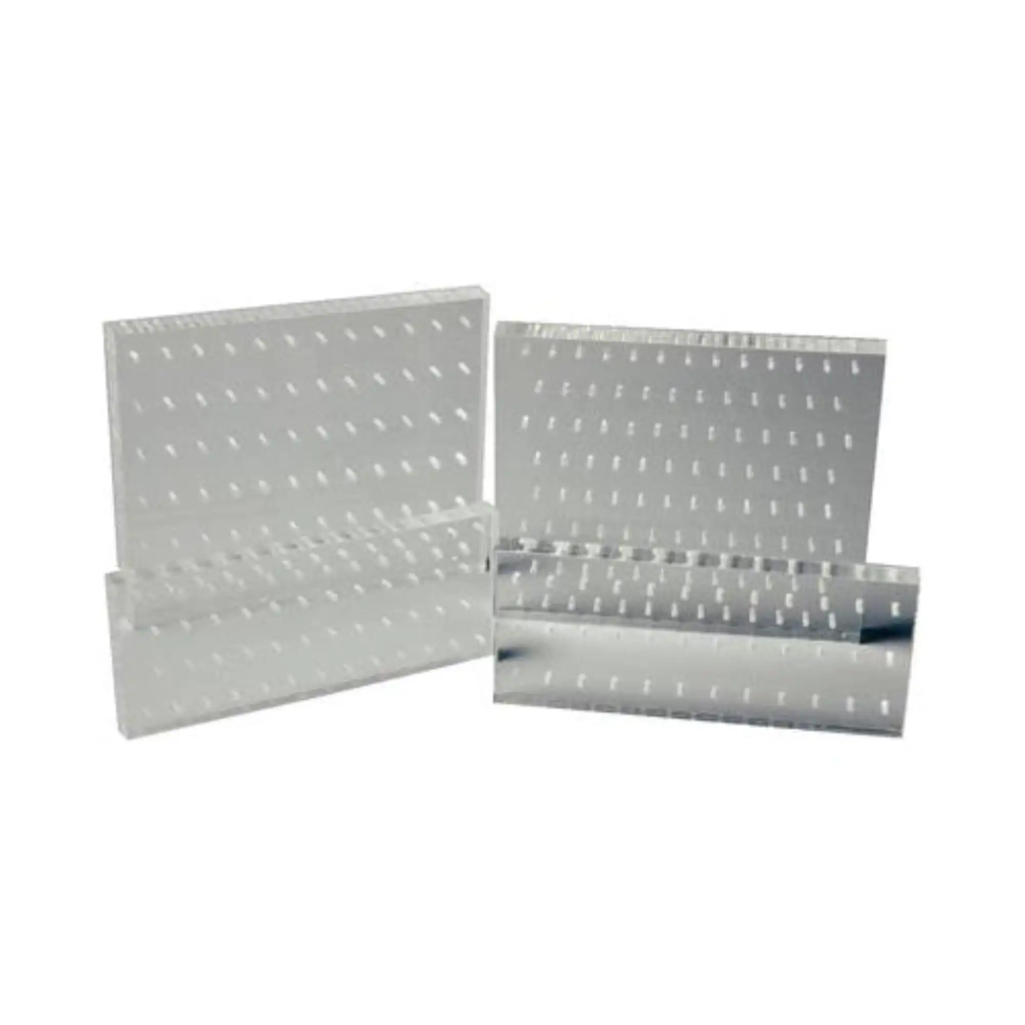 Palmero 100-Hole Clear Plexiglass Bur Block, Friction Grip (FG), 5.25" x 3.75" x 0.5", Each - 100-Hole Bur Block-Friction Grip - Image 1