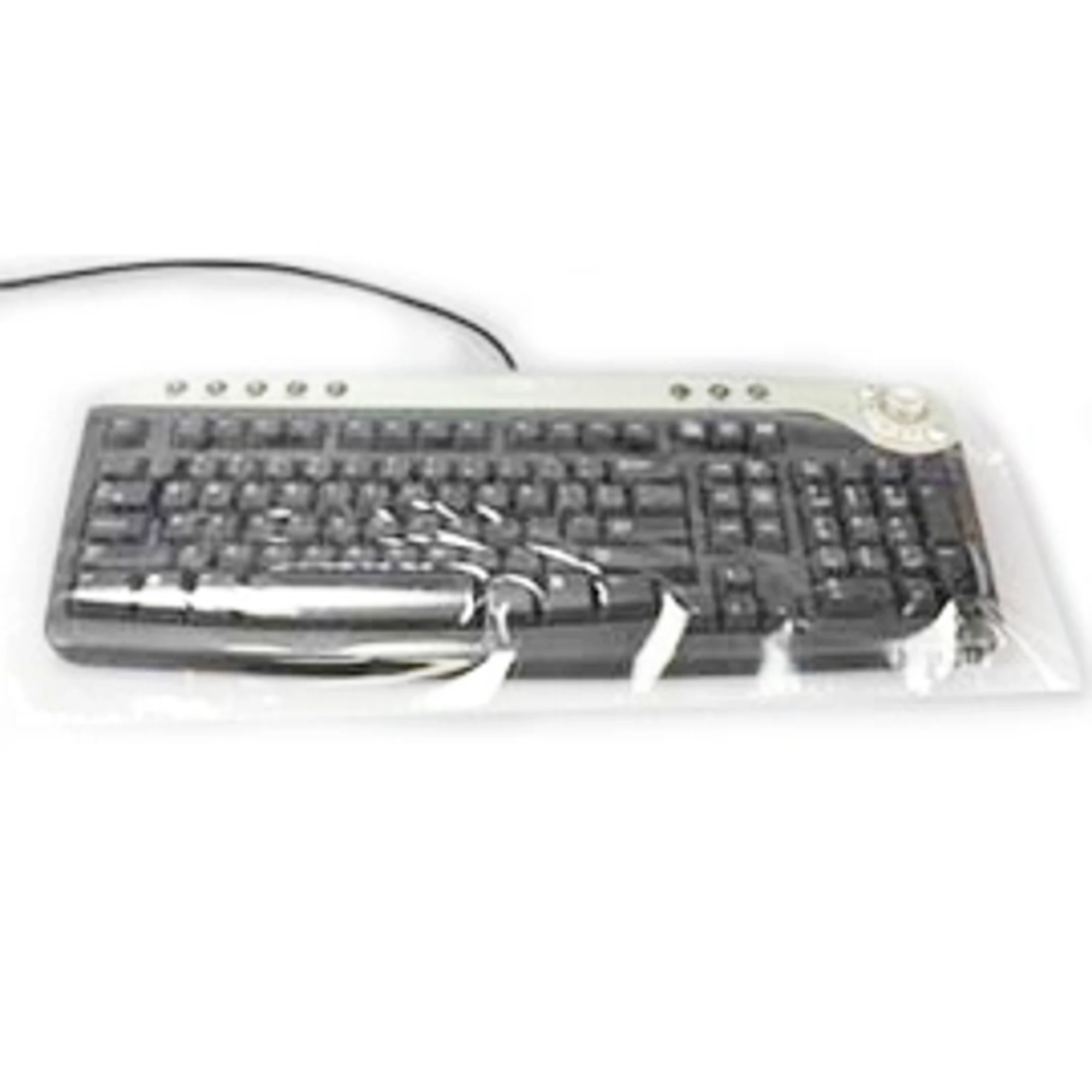 Palmero Keyboard Film Cover, 9" x 19", Clear, Latex-Free, Perforated, 800 Sheets/Roll, 1802 - Keyboard Film Cover – 9" x 19", Latex Free, Clear, Perforated, 800/Pkg - Keyboard Film Cover – 9" x 19", Latex Free, Clear, Perforated, 800/Pkg - Image 1