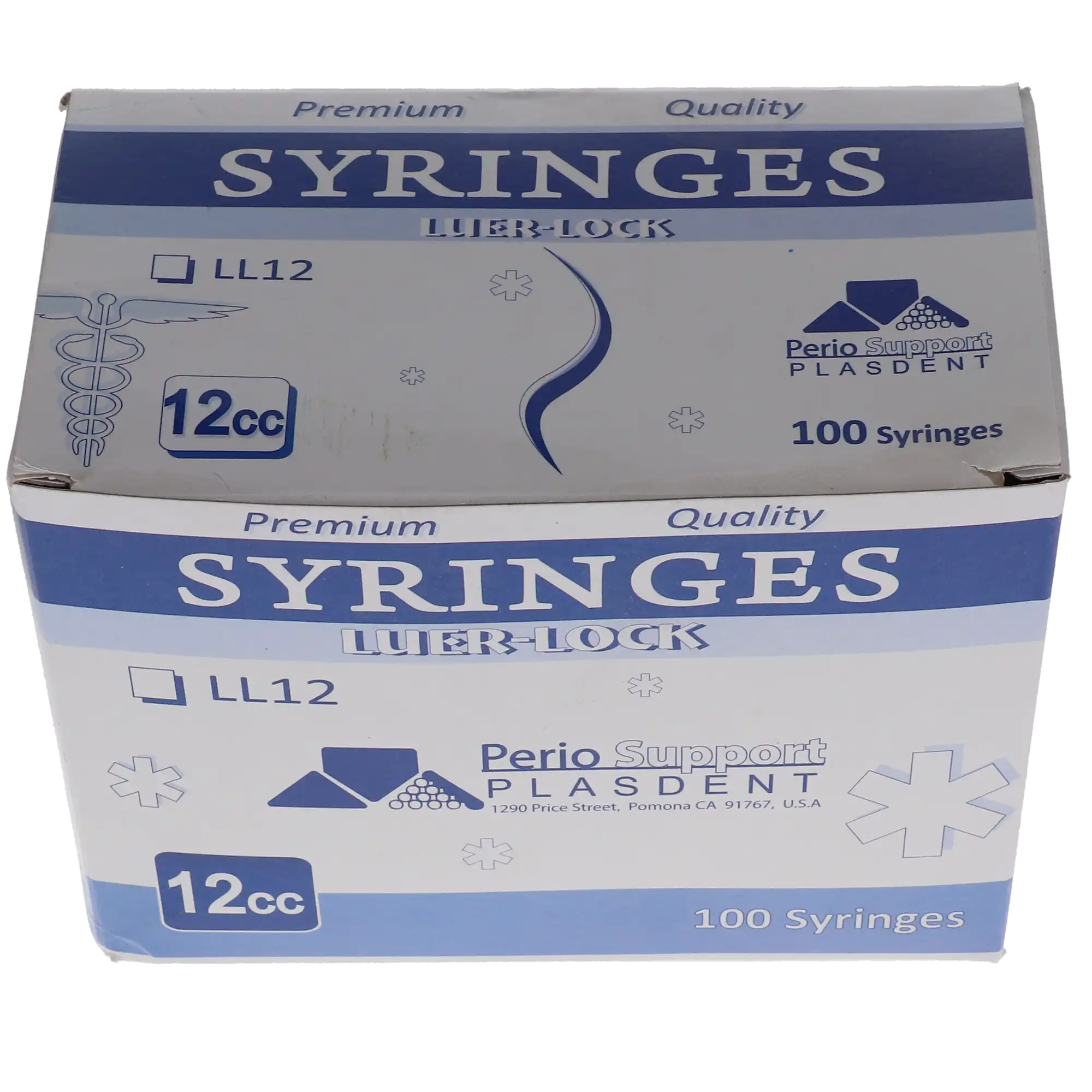 Plasdent Disposable Luer Lock Syringes, 12 cc, Non-Sterile, 100/Box, LL12 thumbnail 3