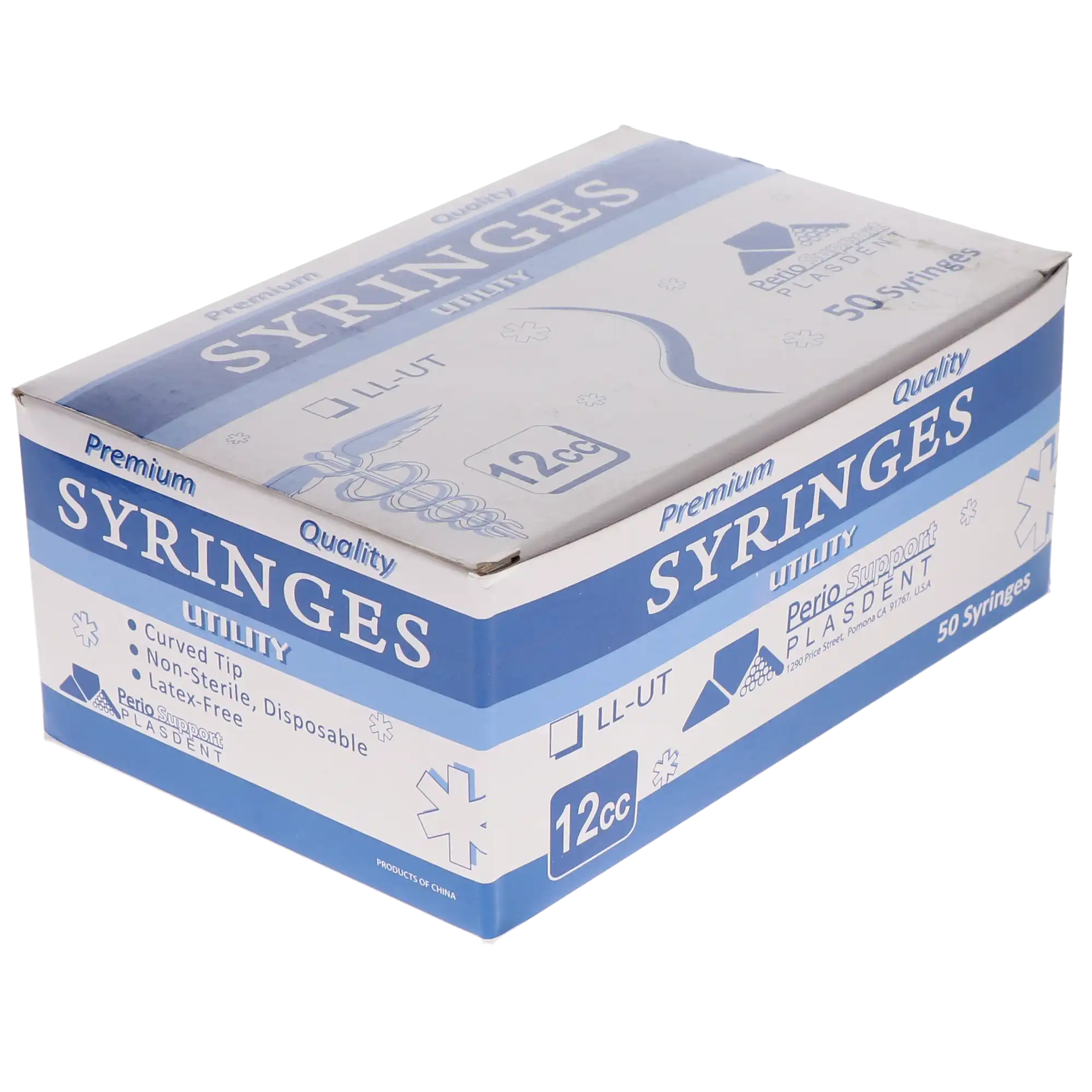 Plasdent Disposable Curved Tip Utility Syringe, No. 412, 12cc, 50/Box, LL-UT thumbnail 3