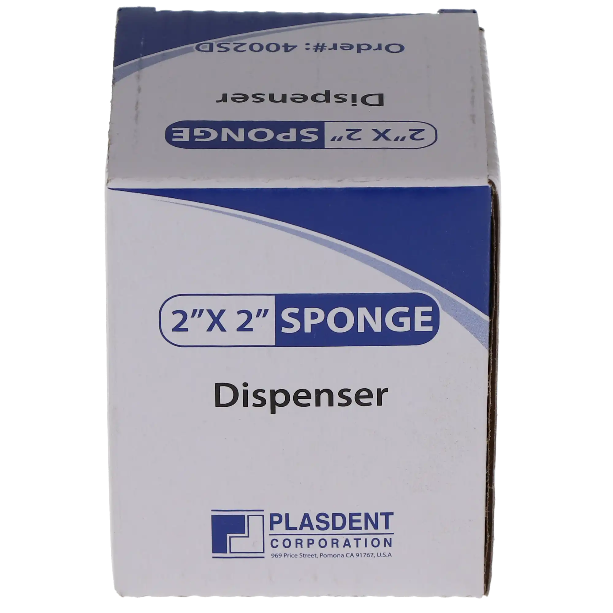 Plasdent Gauze Sponge Dispenser, Spring-Action, 2" x 2", White, 1/Pk, 4002SD-1 thumbnail 5
