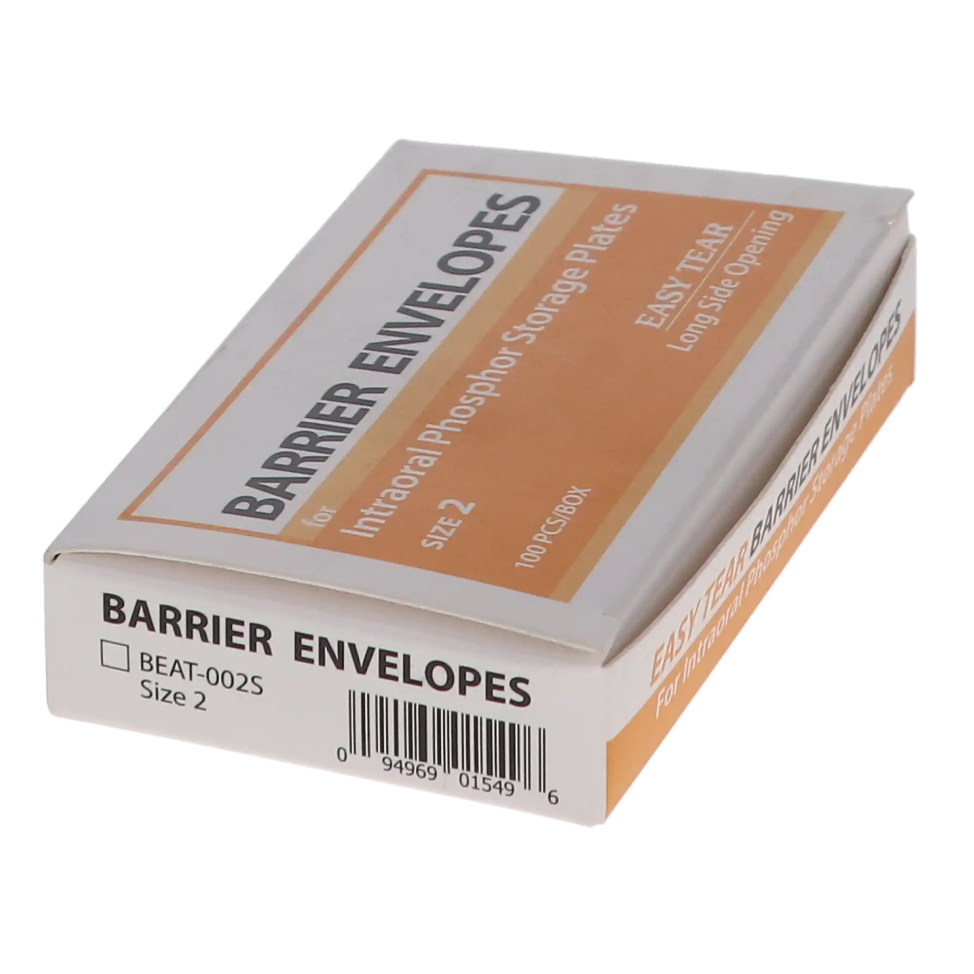 Plasdent Easy-Tear Soft Barrier Envelopes for Phosphor Plates, Long-Side Loading, Size 2, 100/Box, BEAT-002S thumbnail 7