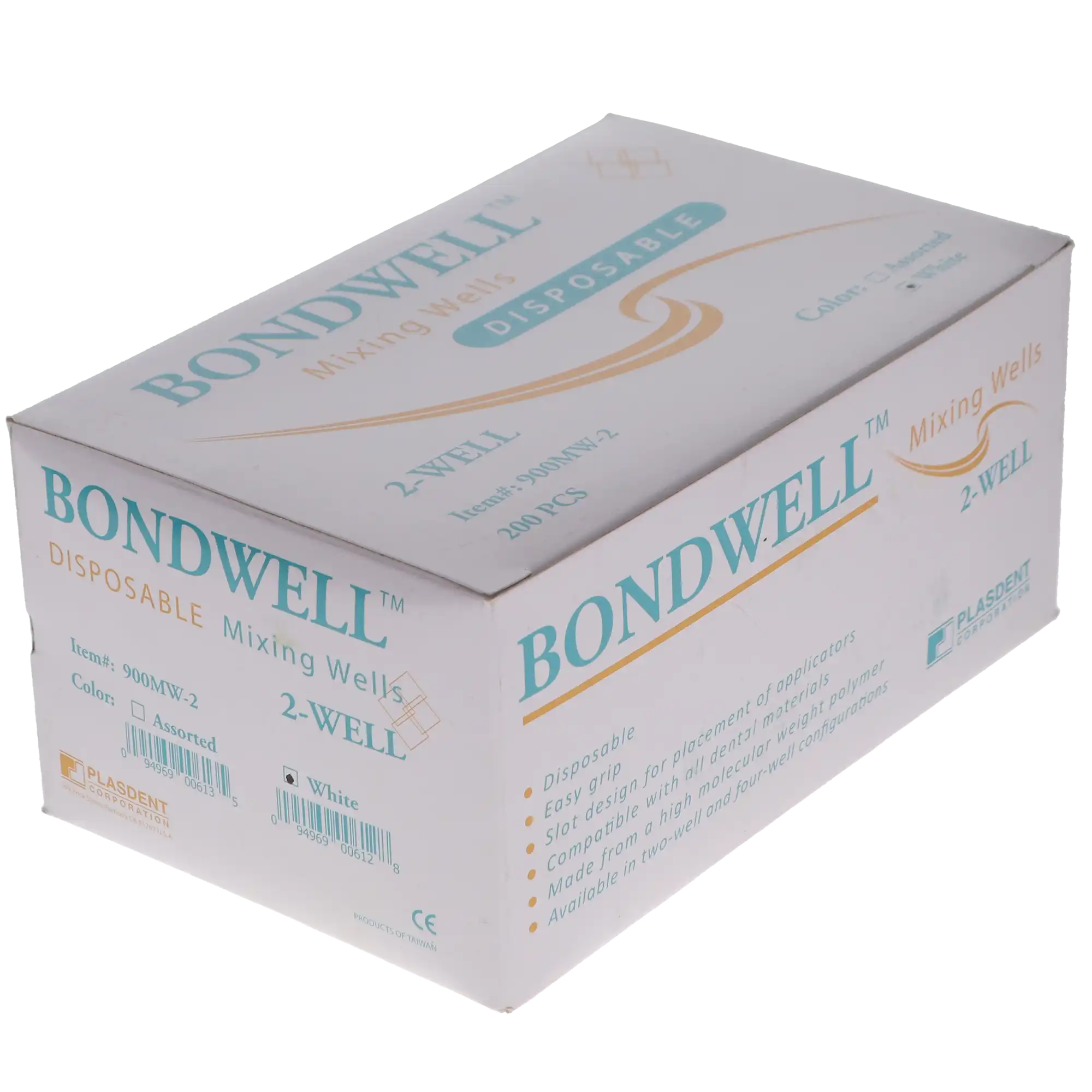 Bondwell Disposable Mixing Wells, 2-Well, White, 200/Pk, 900MW-2 thumbnail 8