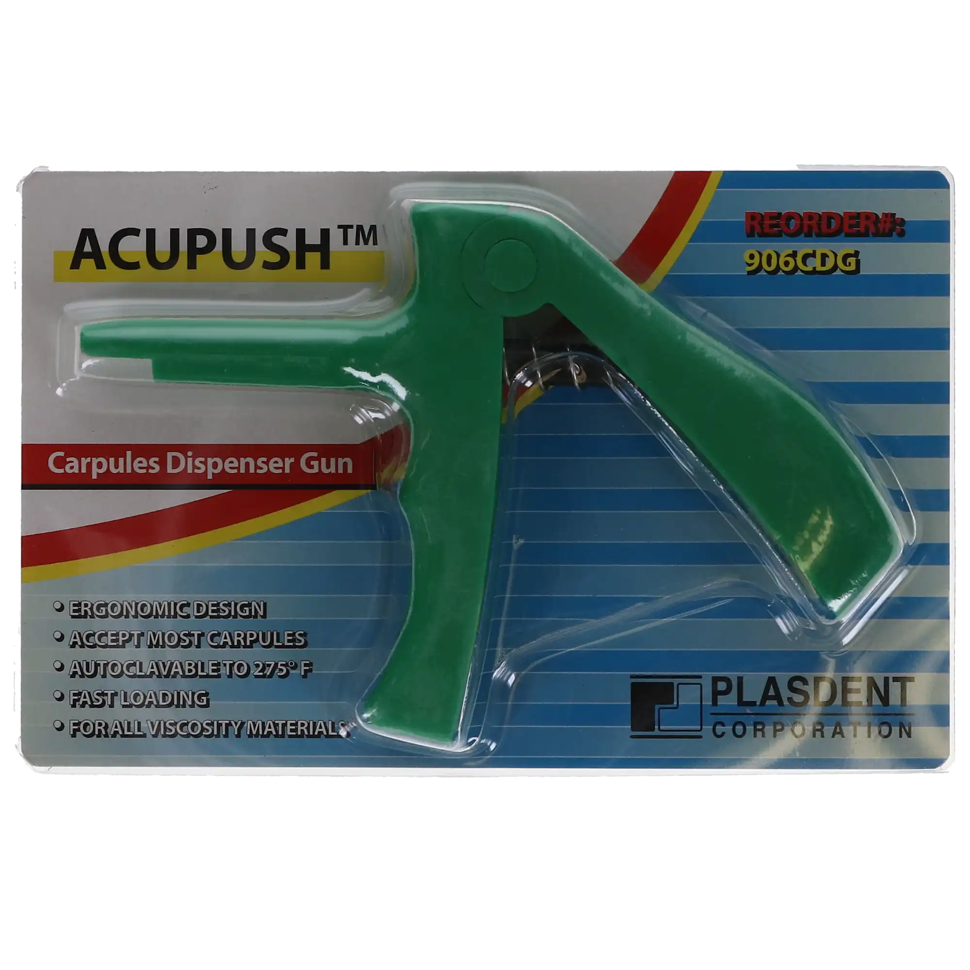 AcuPush Carpules Dispenser Gun, Green Grass, 1/Pk, 906CDG-4X thumbnail 4
