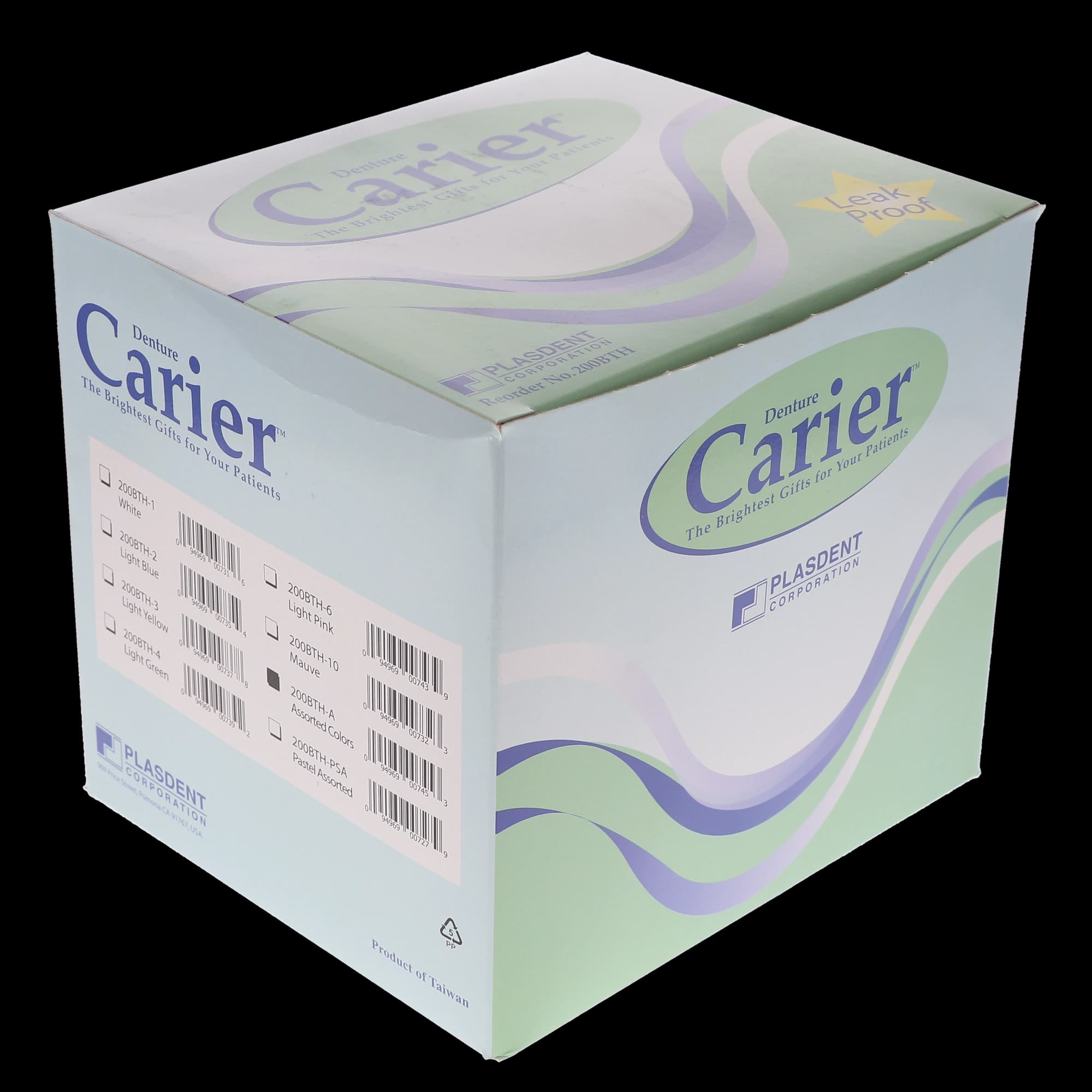 Plasdent Classic Denture Bath with Rinsing Basket, One-Touch Lid, Assorted Colors, 12/Box, 200BTH-A thumbnail 6