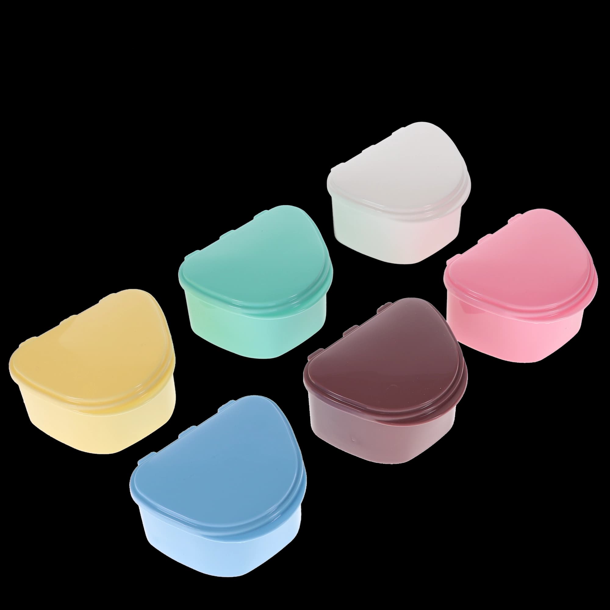 Plasdent Classic Denture Bath with Rinsing Basket, One-Touch Lid, Assorted Colors, 12/Box, 200BTH-A thumbnail 2