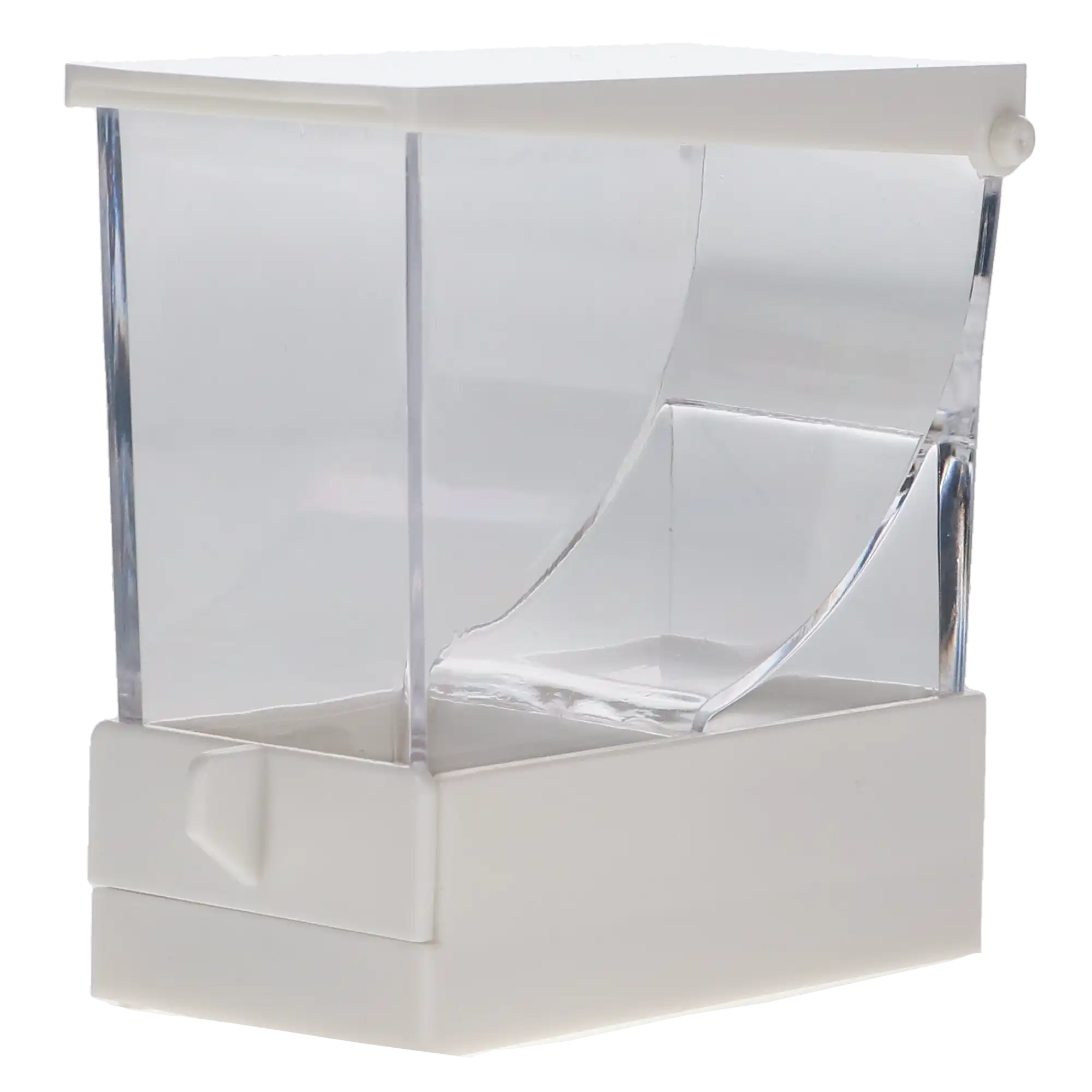 Plasdent Pull Style Cotton Roll Dispenser, White, 207CRD-1 - Pull Style Cotton Roll Dispenser White - Image 1