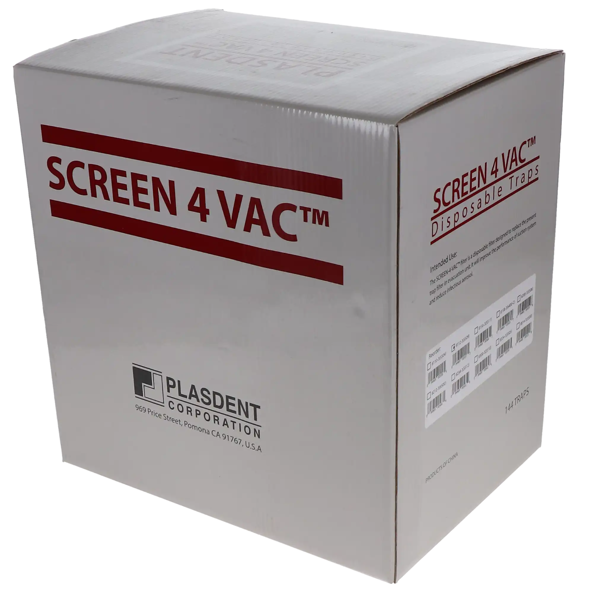 Plasdent Screen-4-Vac Disposable Evacuation Trap, 1 1/2", Clear, #8112, 144/Pk, 8112-3(5509) thumbnail 4