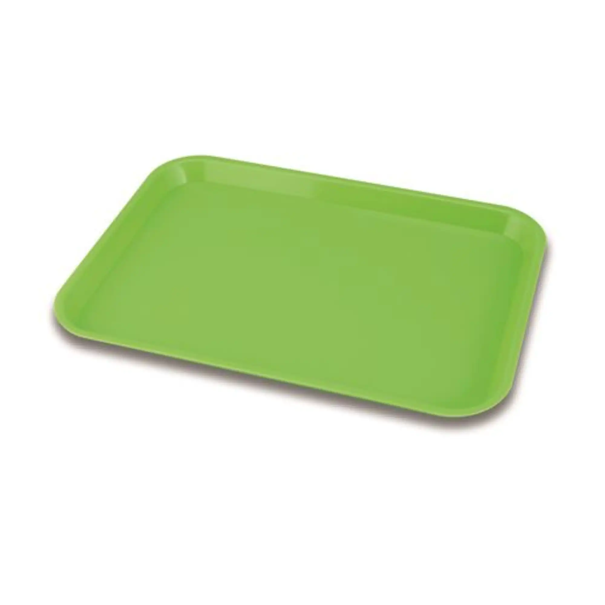 Plasdent Set-Up Plastic Flat Tray, Size B, Neon Green, 13-1/2" x 9-5/8" x 7/8", 1/Pk, 300BFS-4 - Set-Up Plastic Flat Trays, # B, Neon Green, 1/Pk, 300BFS-4 - Image 1