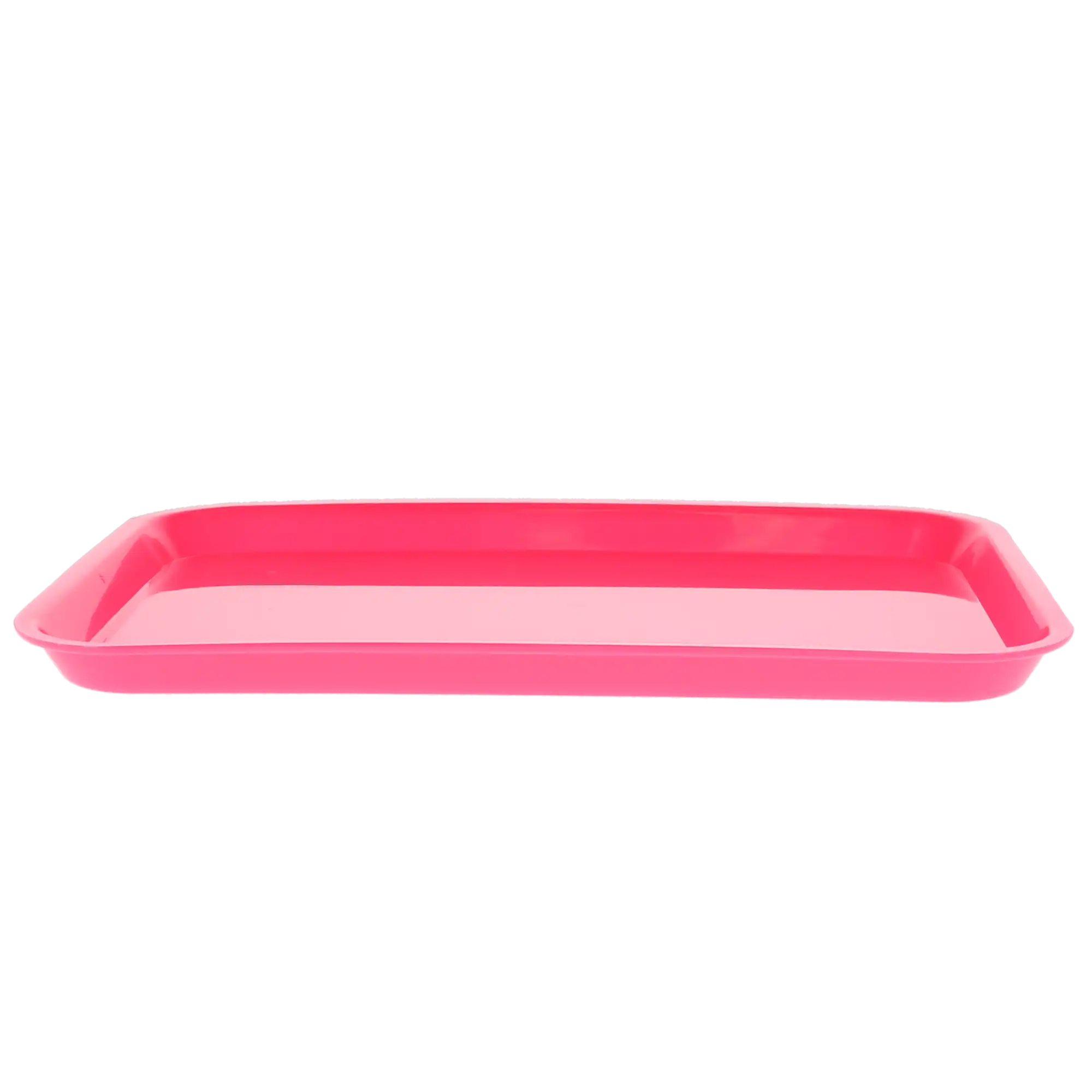 Plasdent Set-Up Plastic Flat Tray, Size B, Neon Pink, 13-1/2" x 9-5/8" x 7/8", 1/Pk, 300BFS-6 - Set-Up Plastic Flat Trays, # B, Neon Pink, 1/Pk, 300BFS-6 - Image 1