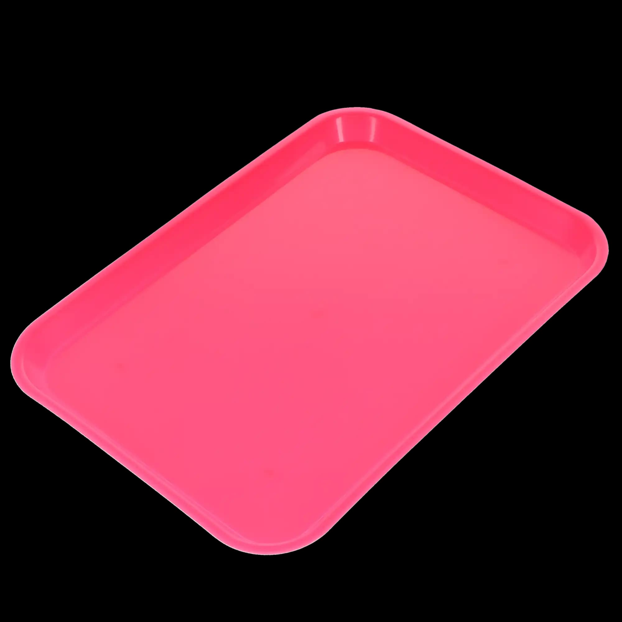 Plasdent Set-Up Plastic Flat Tray, Size B, Neon Pink, 13-1/2" x 9-5/8" x 7/8", 1/Pk, 300BFS-6 thumbnail 3