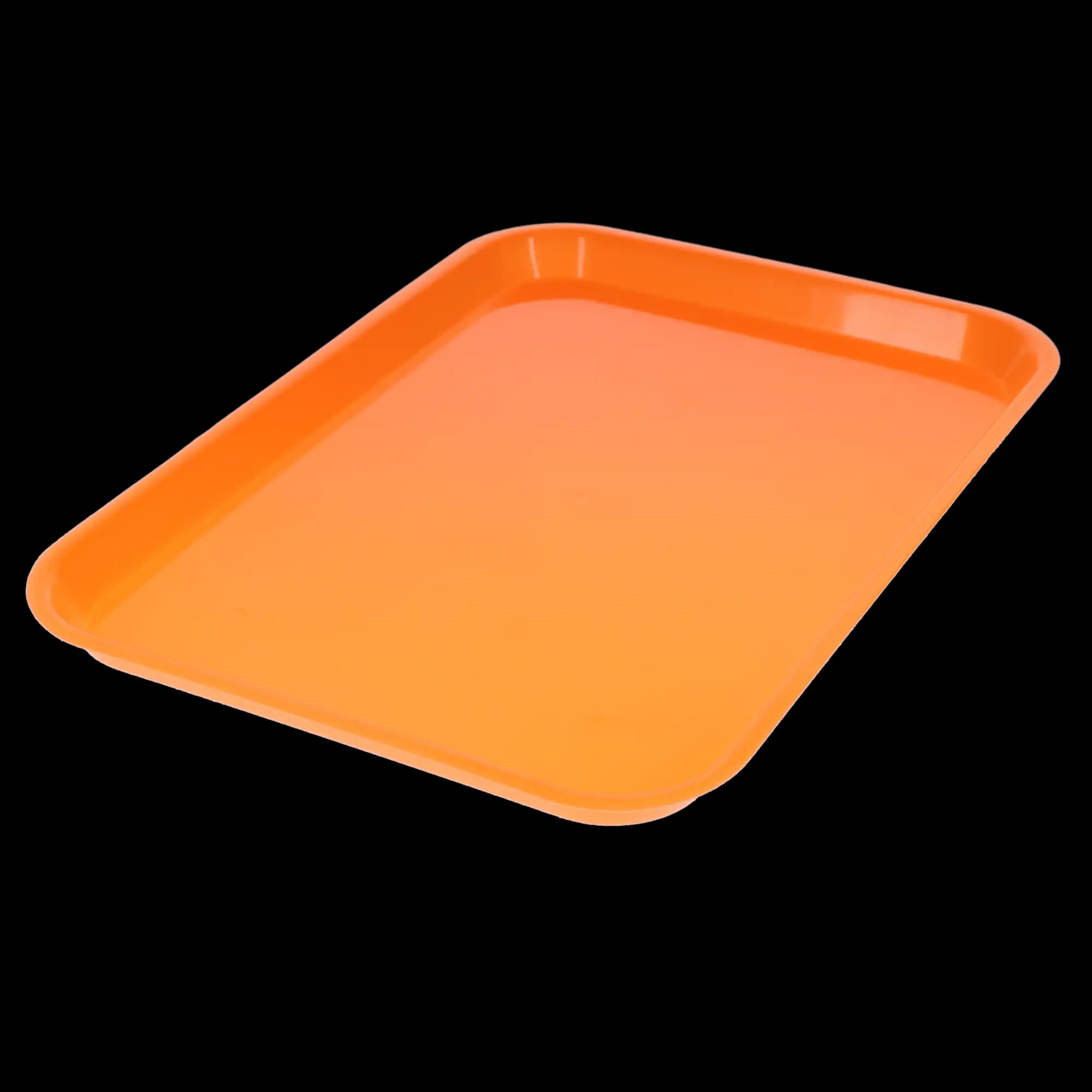 Plasdent Set-Up Plastic Flat Tray, Size B, Neon Tangerine, 13-1/2" x 9-5/8" x 7/8", 1/Pk, 300BFS-12 thumbnail 2