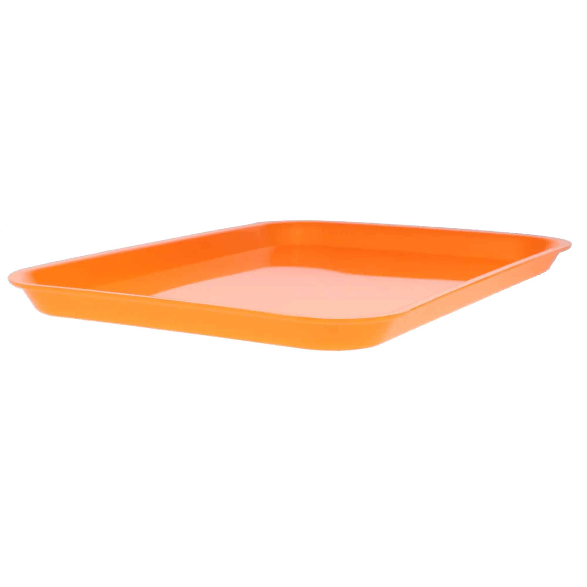 Plasdent Set-Up Plastic Flat Tray, Size B, Neon Tangerine, 13-1/2" x 9-5/8" x 7/8", 1/Pk, 300BFS-12 thumbnail 3