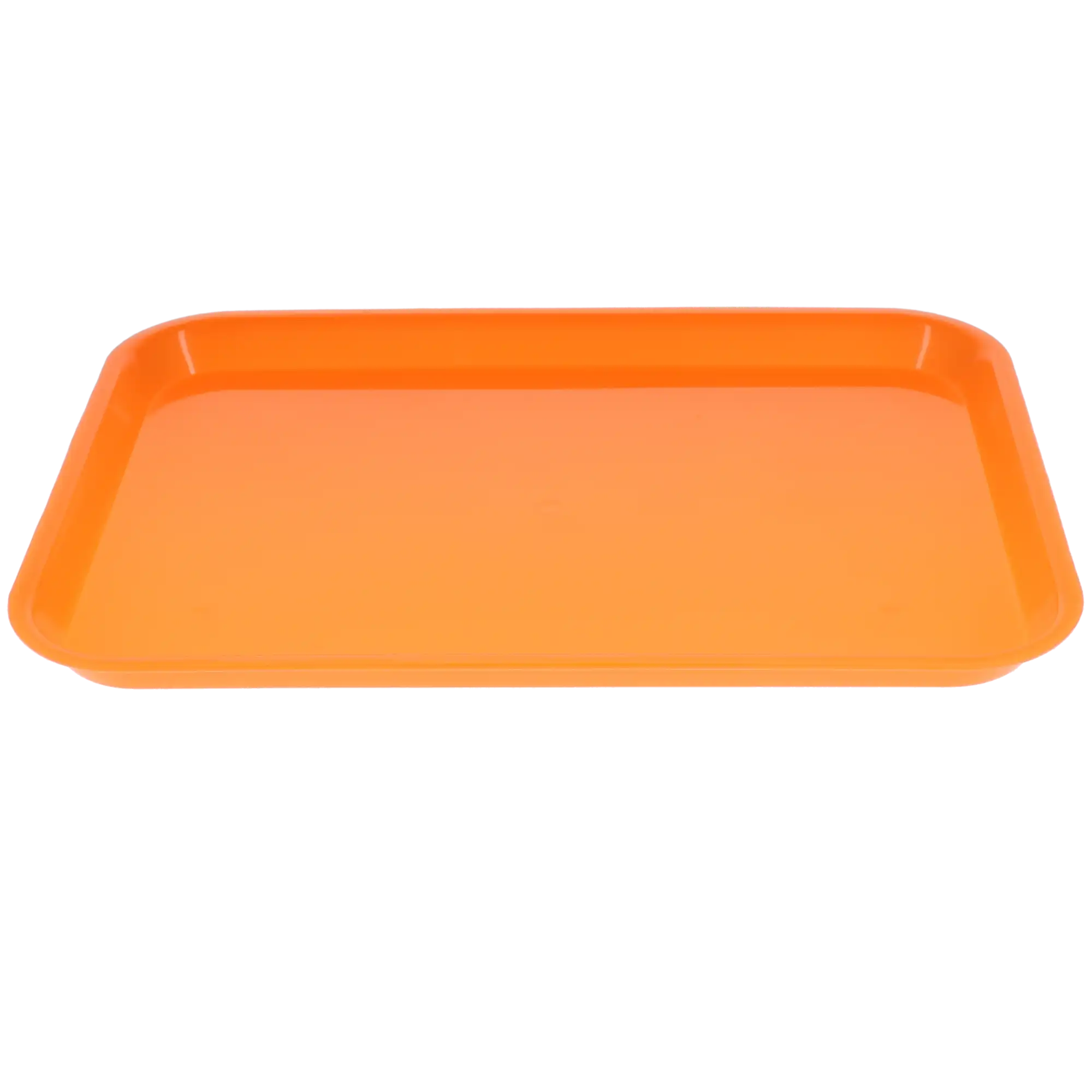 Plasdent Set-Up Plastic Flat Tray, Size B, Neon Tangerine, 13-1/2" x 9-5/8" x 7/8", 1/Pk, 300BFS-12 thumbnail 5