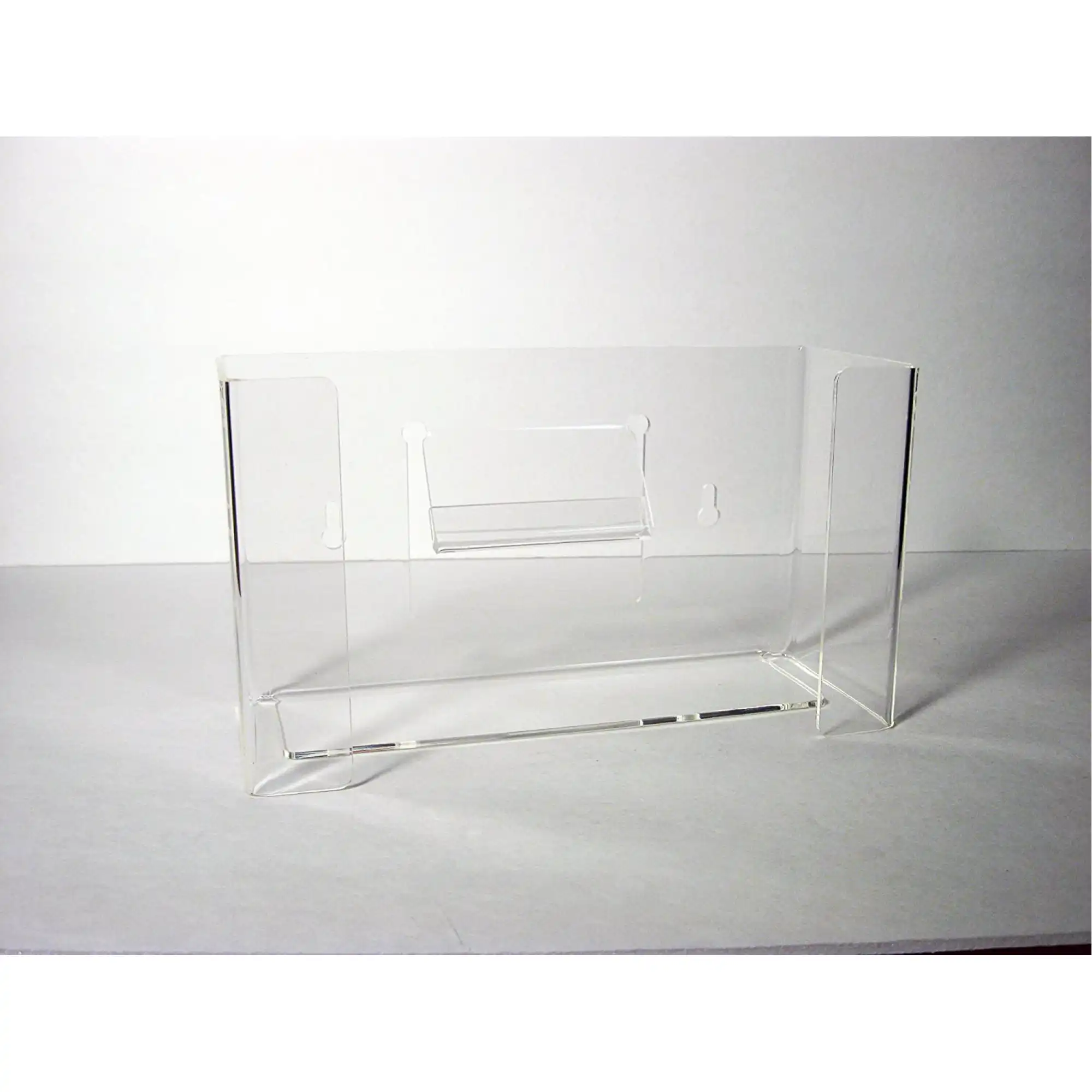 Plasdent Clear Acrylic Single Horizontal Glove Dispenser, 10"W x 5-3/4"H x 3-7/8"D, 1400H - Glove Dispenser Acrylic Single Horizontal - Image 1