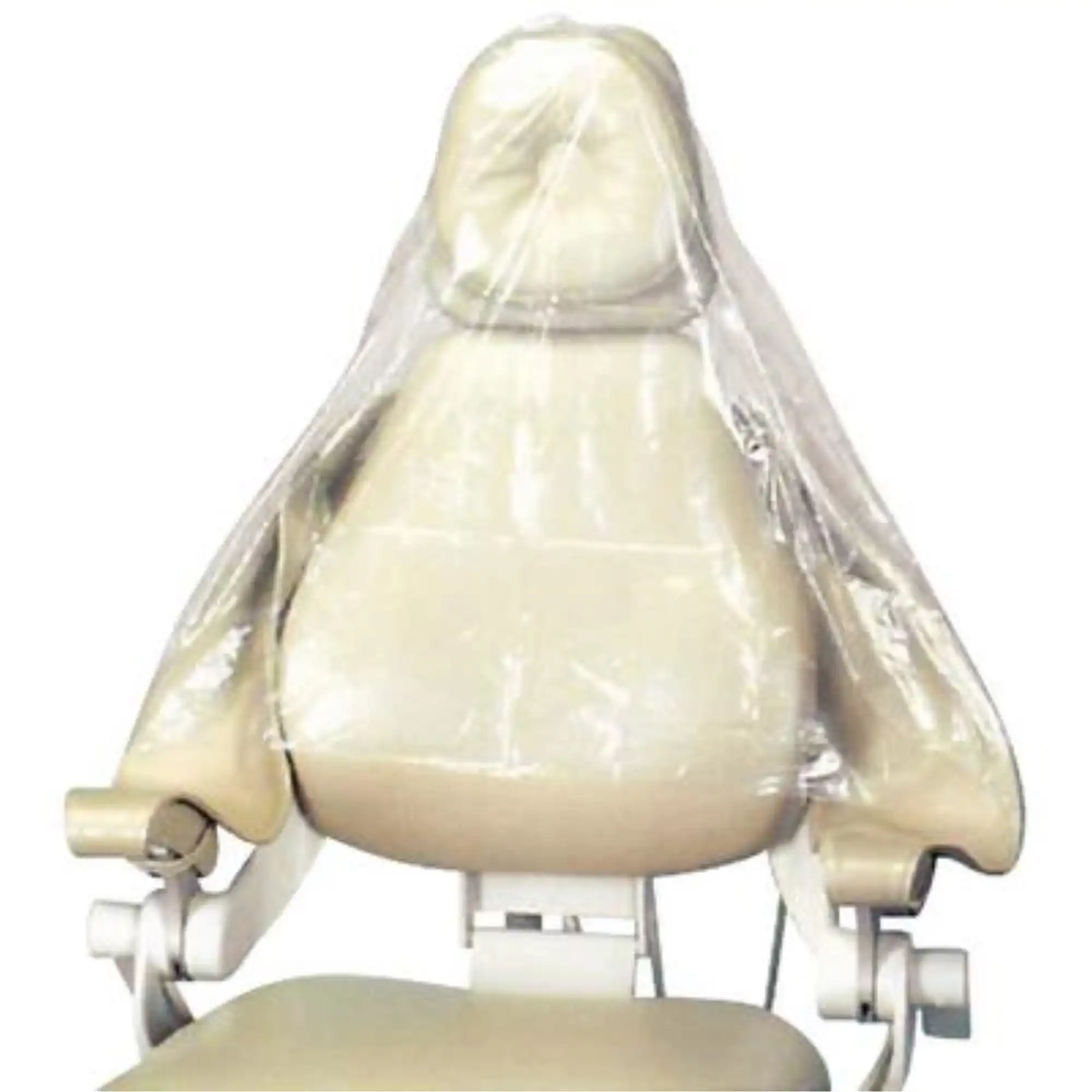 Plasdent Half Chair Cover, 24" x 32", Clear Plastic, 300/Box, PS-102 thumbnail 6