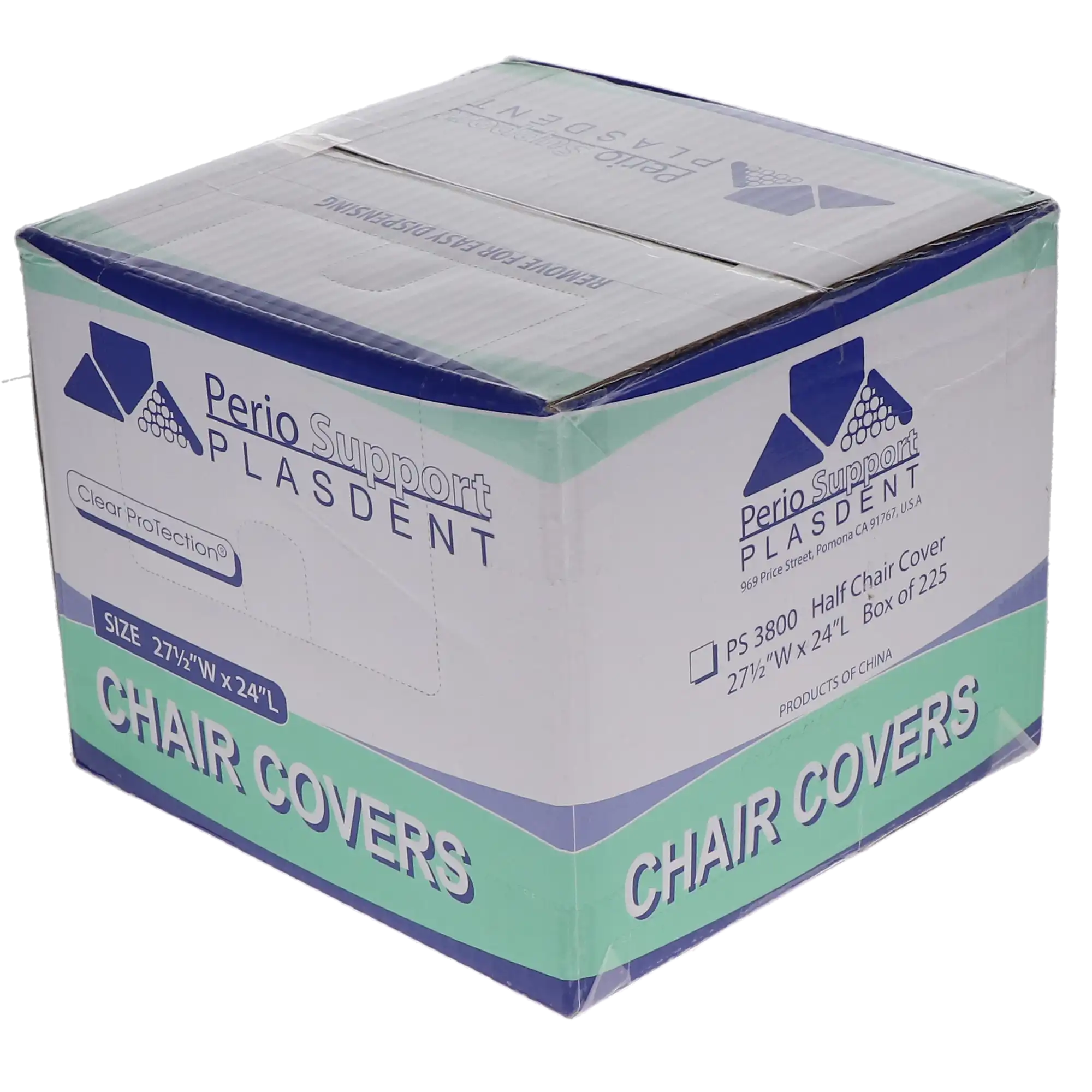 Plasdent Half Chair Cover Sleeves, Clear, 27.5" x 24", 225/Box, PS3800 thumbnail 5