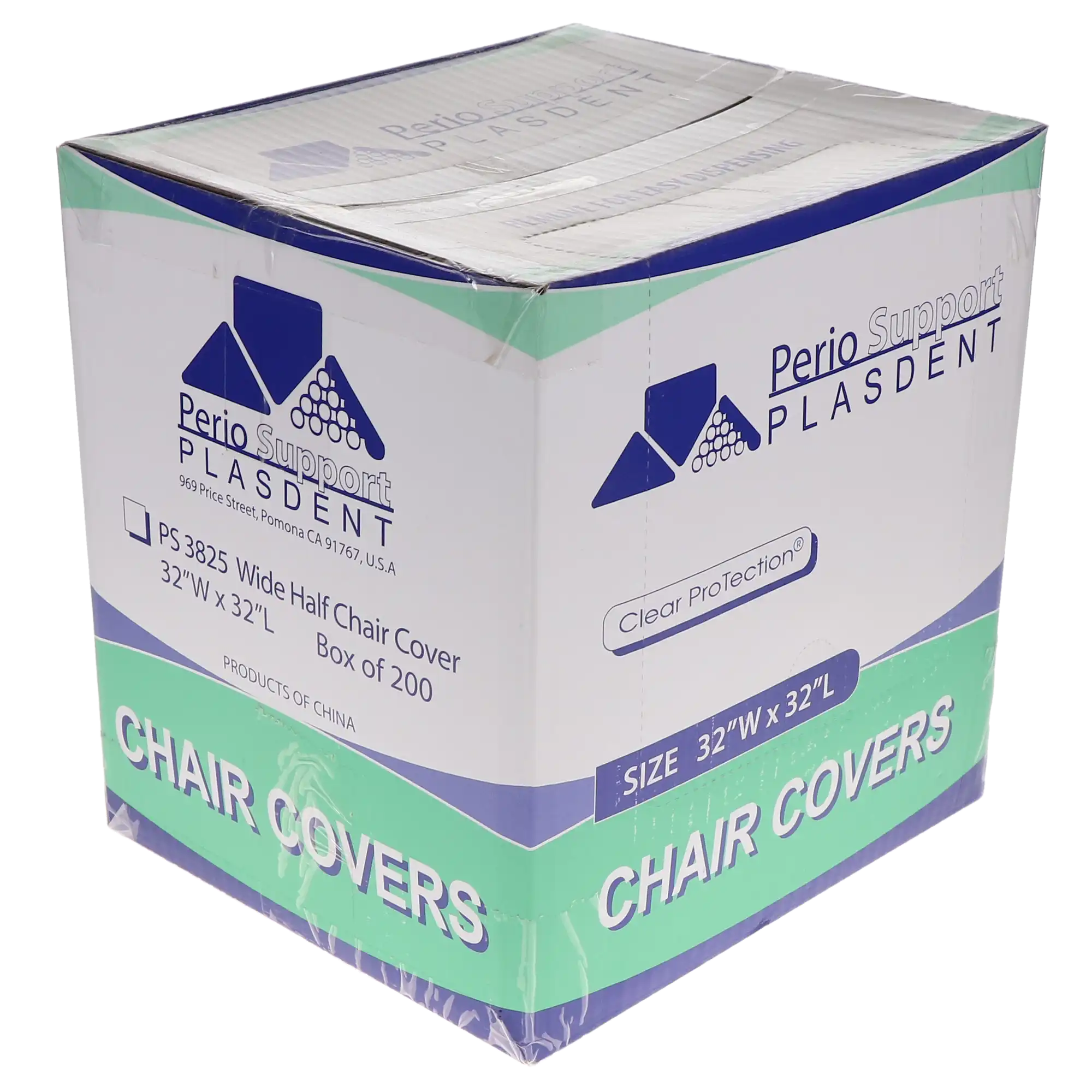 Plasdent Wide Half Chair Cover Sleeves, Clear, 32" x 32", 200/Box, PS3825 thumbnail 6