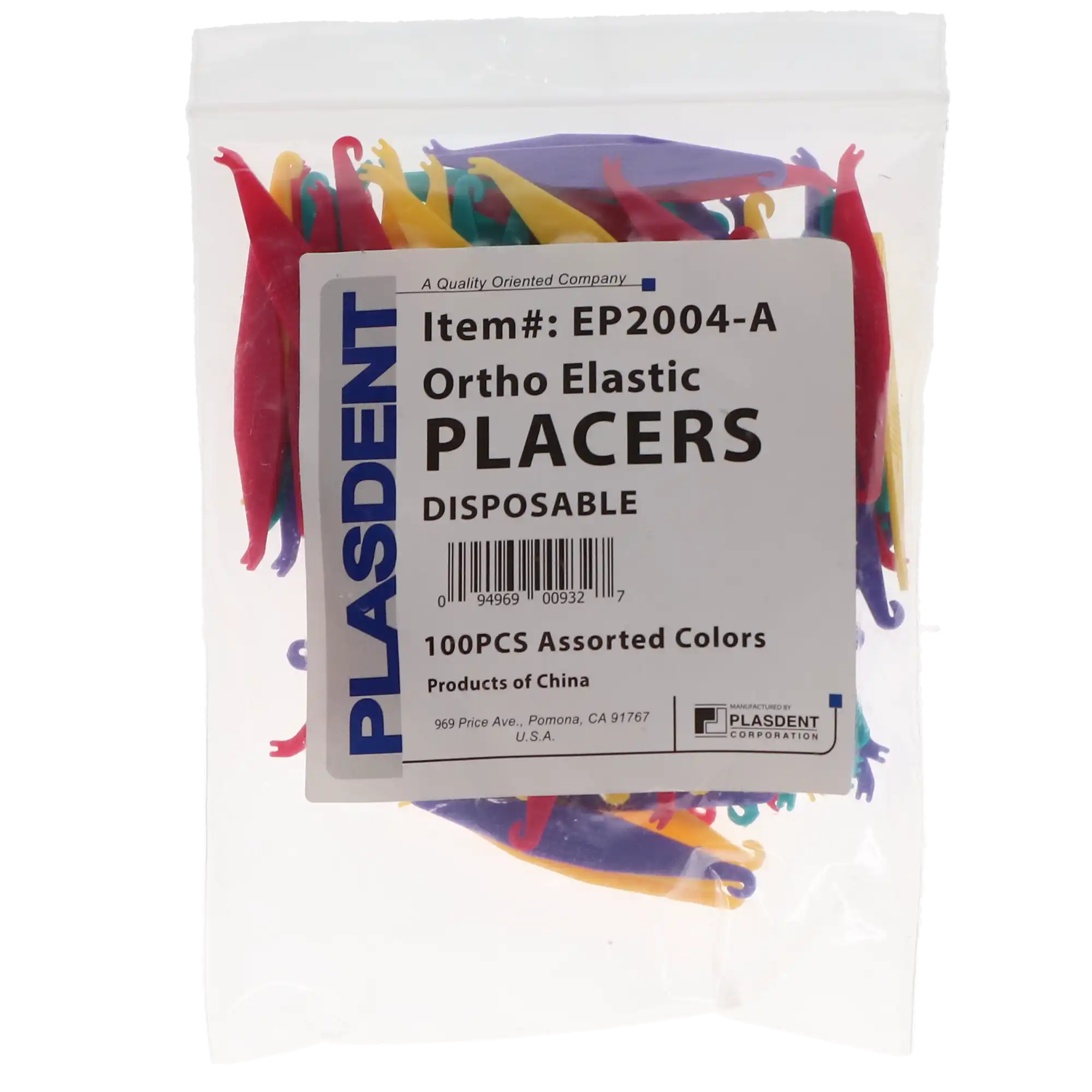 Plasdent Ortho Elastic Placers, Assorted Colors, Double-Ended, Latex-Free, 100/Pk, EP2004-A thumbnail 5