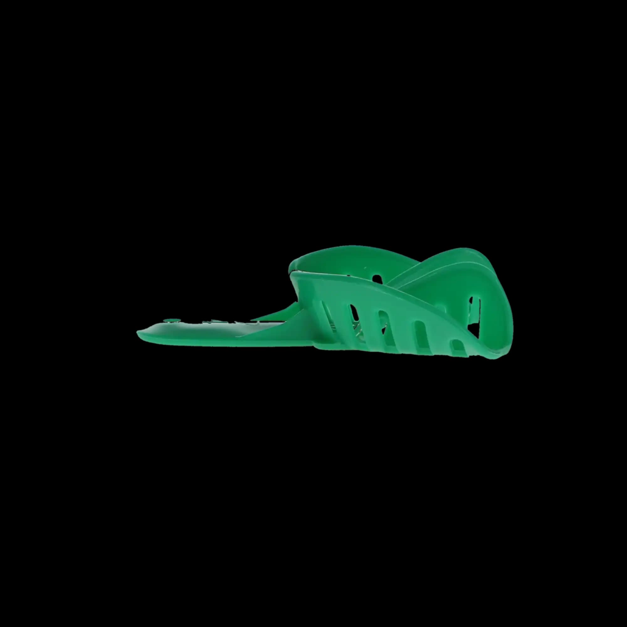 Plasdent Excellent-Colors Disposable Ortho Impression Trays, Adult Small Lower #4, Green, Perforated, 25/Pk, ITO-4L thumbnail 2