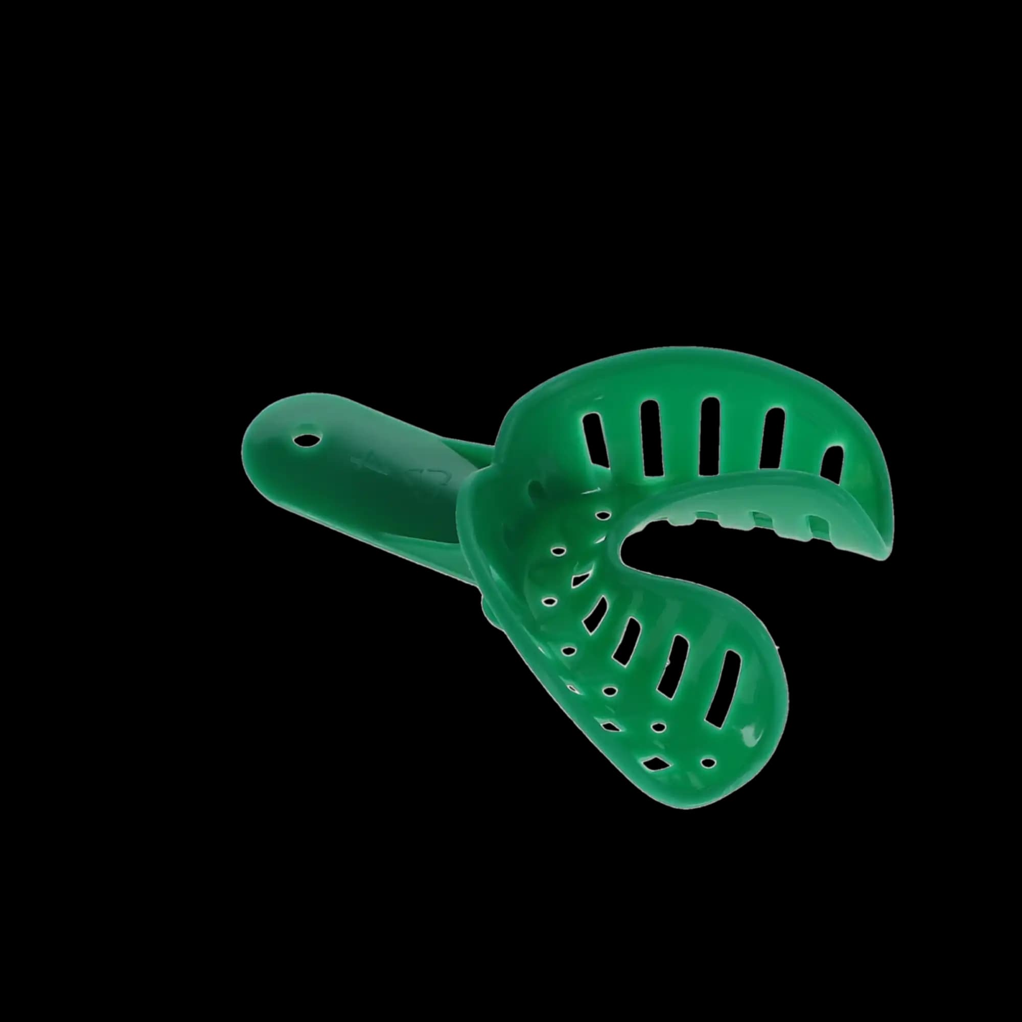 Plasdent Excellent-Colors Disposable Ortho Impression Trays, Adult Small Lower #4, Green, Perforated, 25/Pk, ITO-4L thumbnail 3