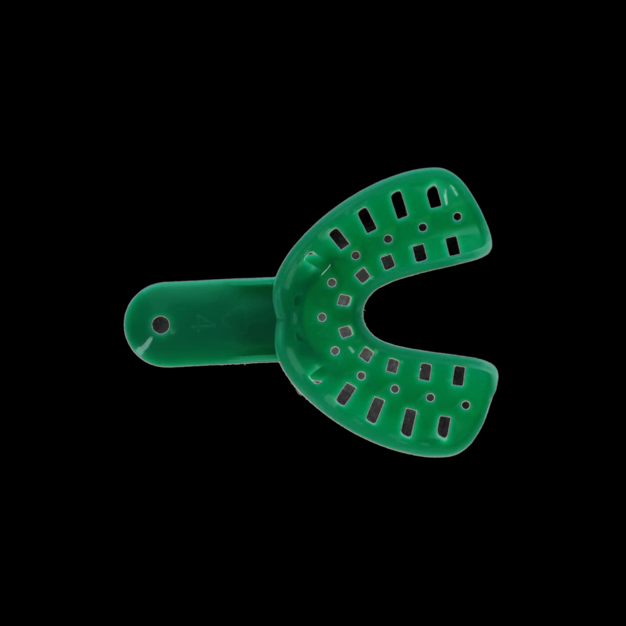 Plasdent Excellent-Colors Disposable Ortho Impression Trays, Adult Small Lower #4, Green, Perforated, 25/Pk, ITO-4L thumbnail 5