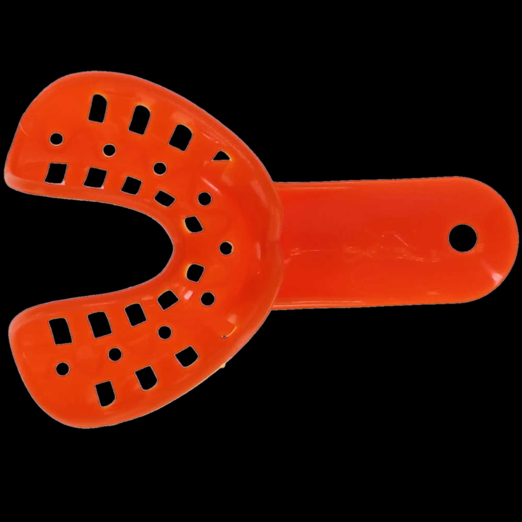 Excellent-Colors Ortho Impression Trays, Child, Lower #2, Medium, Orange, Perforated, Disposable, 25/Pk, ITO-2L thumbnail 6