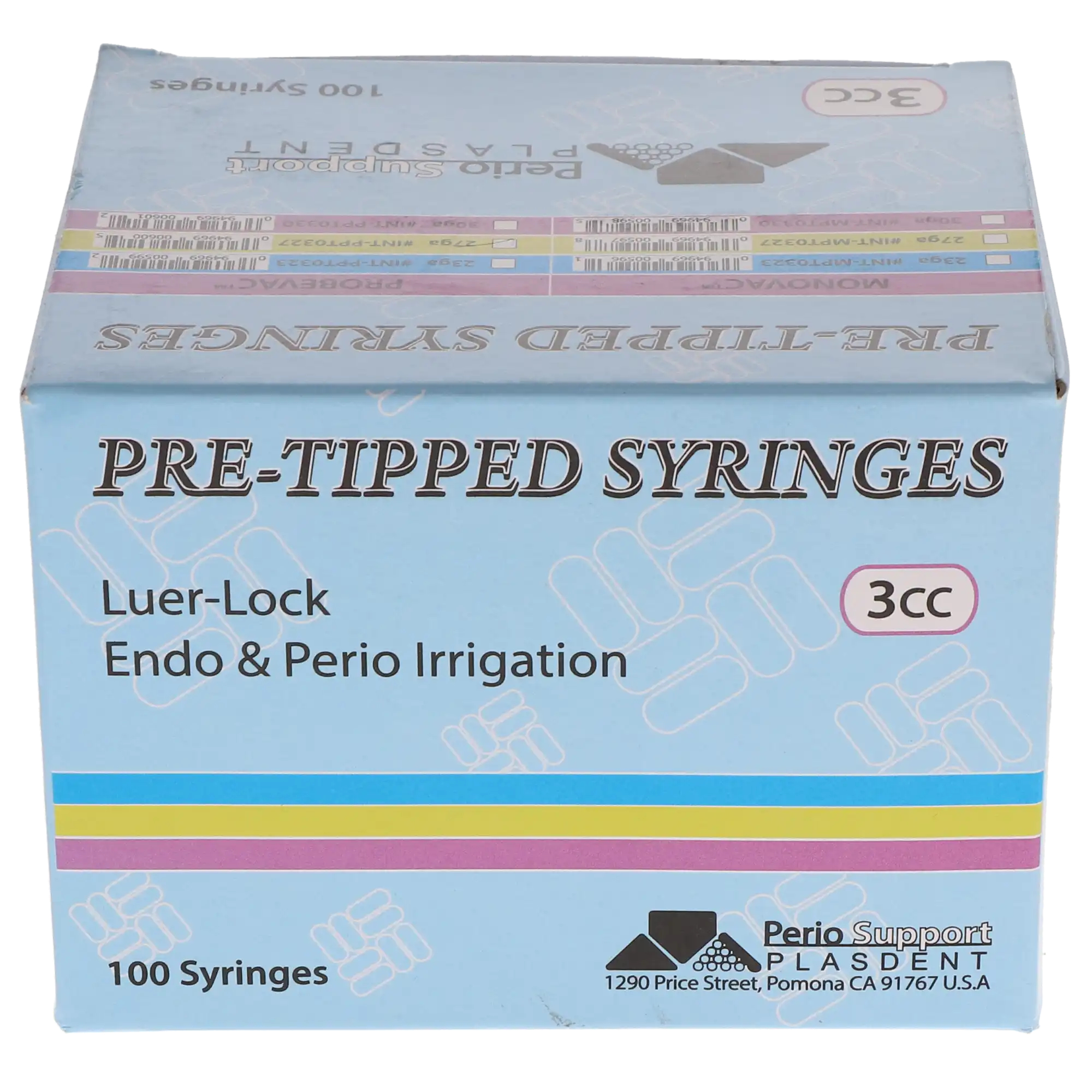Probevac Pre-Tipped Irrigator Syringes, Max-i-Probe-Style Closed-End Needles, 3 cc, 27 Ga, Yellow, 100/Box, INT-PPT0327 thumbnail 4