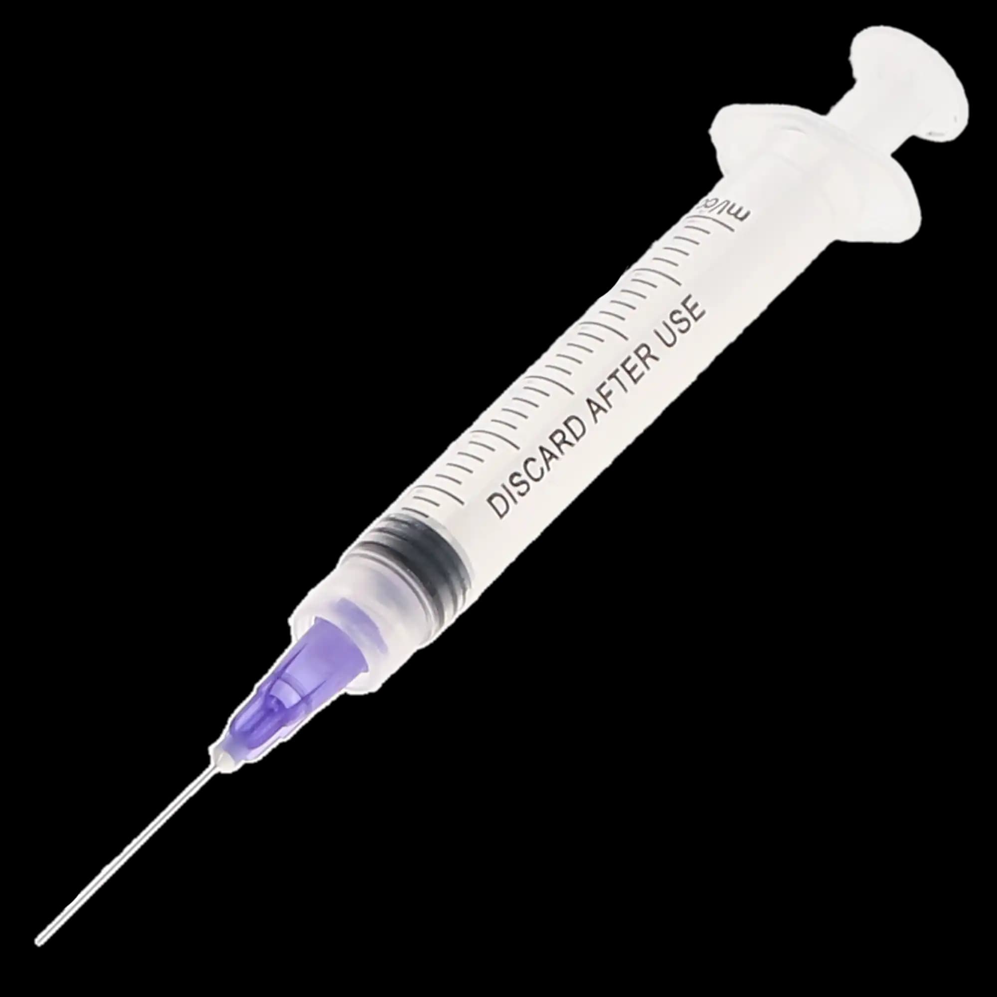 Probevac Pre-Tipped Irrigator Syringes, Max-i-Probe-Style Closed-End Needles, 3 cc, 30 Ga, Purple, 100/Pk, INT-PPT0330 - Probevac Pre-Tipped Irrigator Syringes, Max-i-Probe-Style Closed-End Needles, 3 cc, 30 Ga, Purple, 100/Pk - Image 1