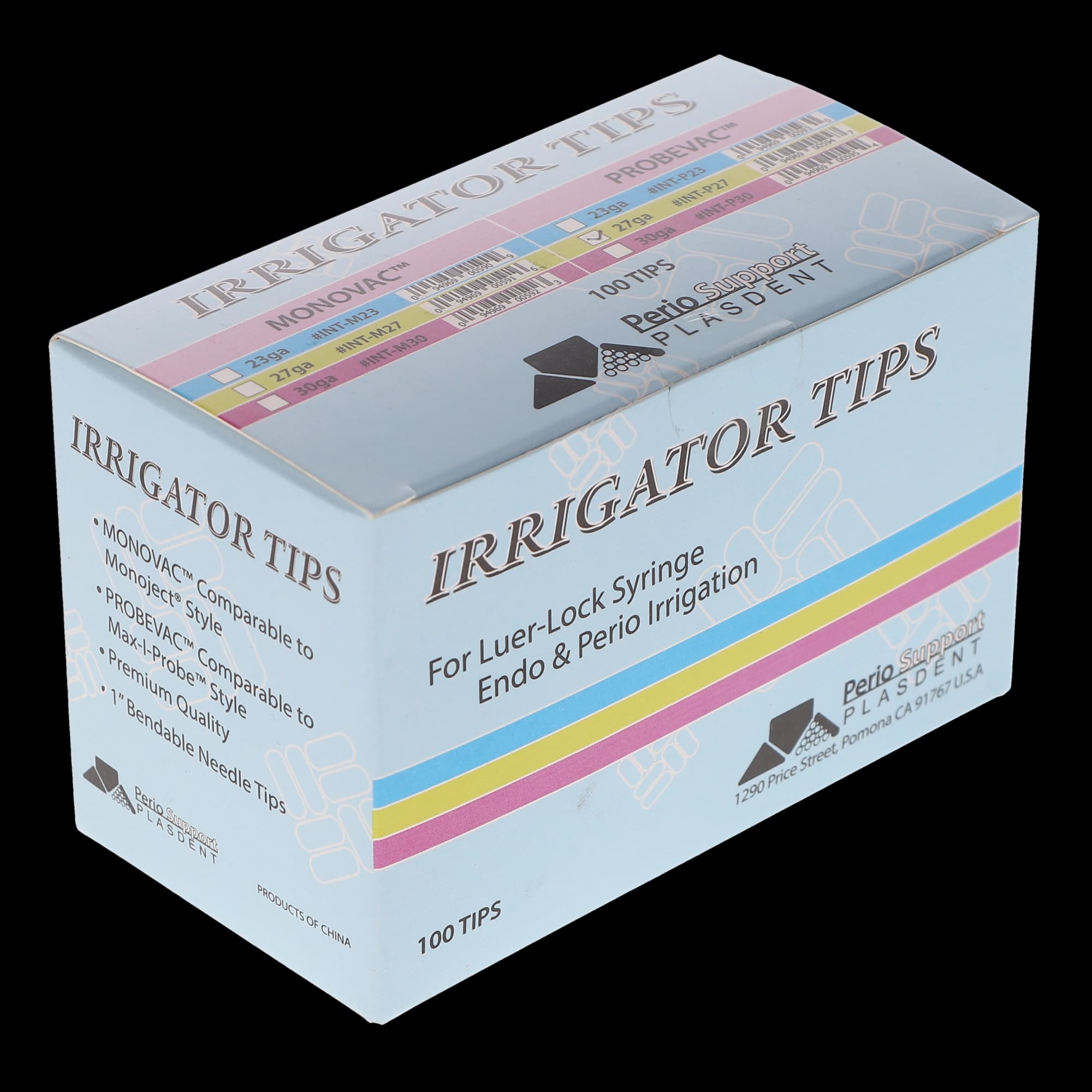 Probevac Irrigation Needle Tips, Max-i-Probe-Style, Closed-End, 27 Ga, Yellow, 100/Box, INT-P27 thumbnail 5