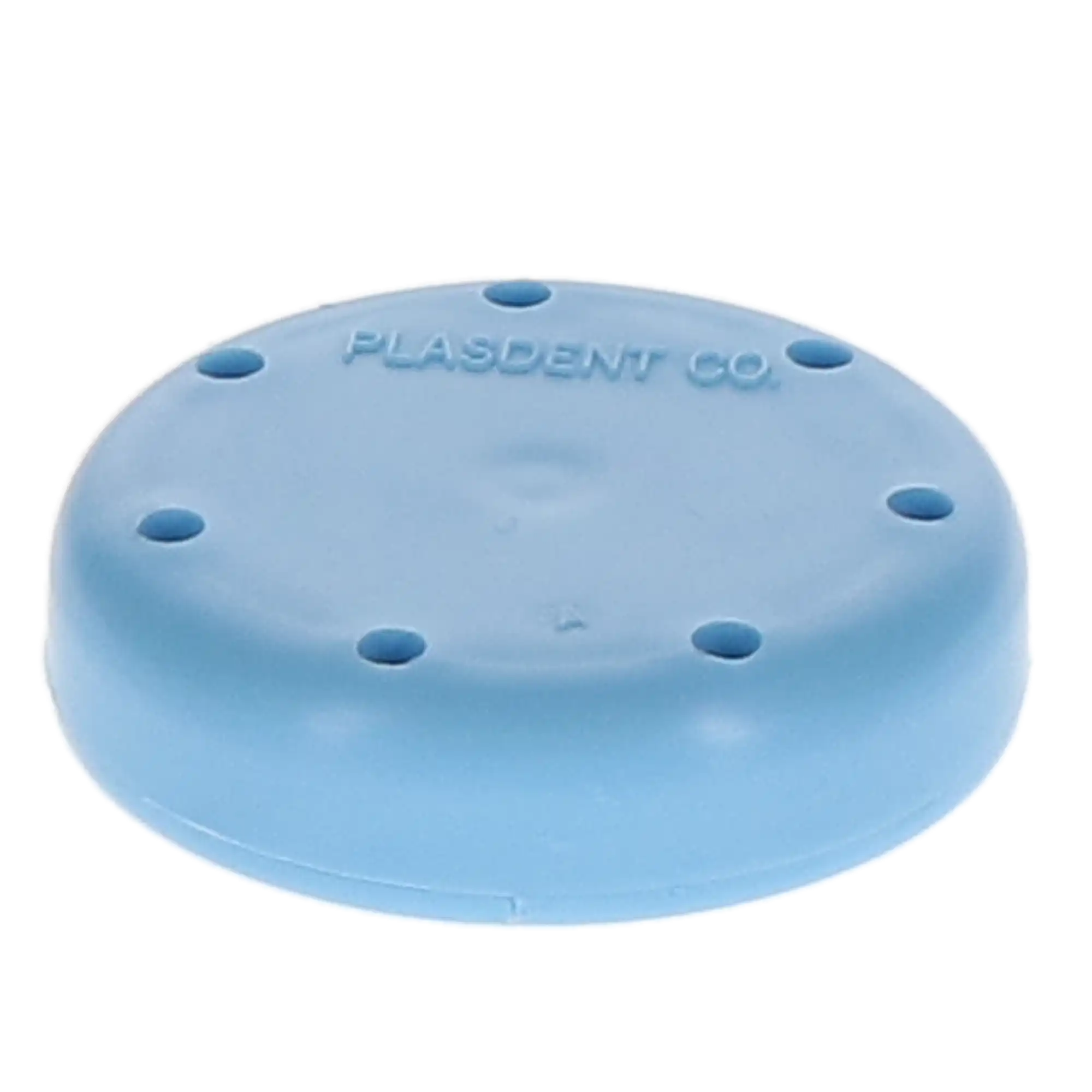 Plasdent Magnetic Bur Block, Small Round, 7-Bur Capacity, 1-5/8" Diameter, Blue, 1/Pk, 400BS-2 thumbnail 2
