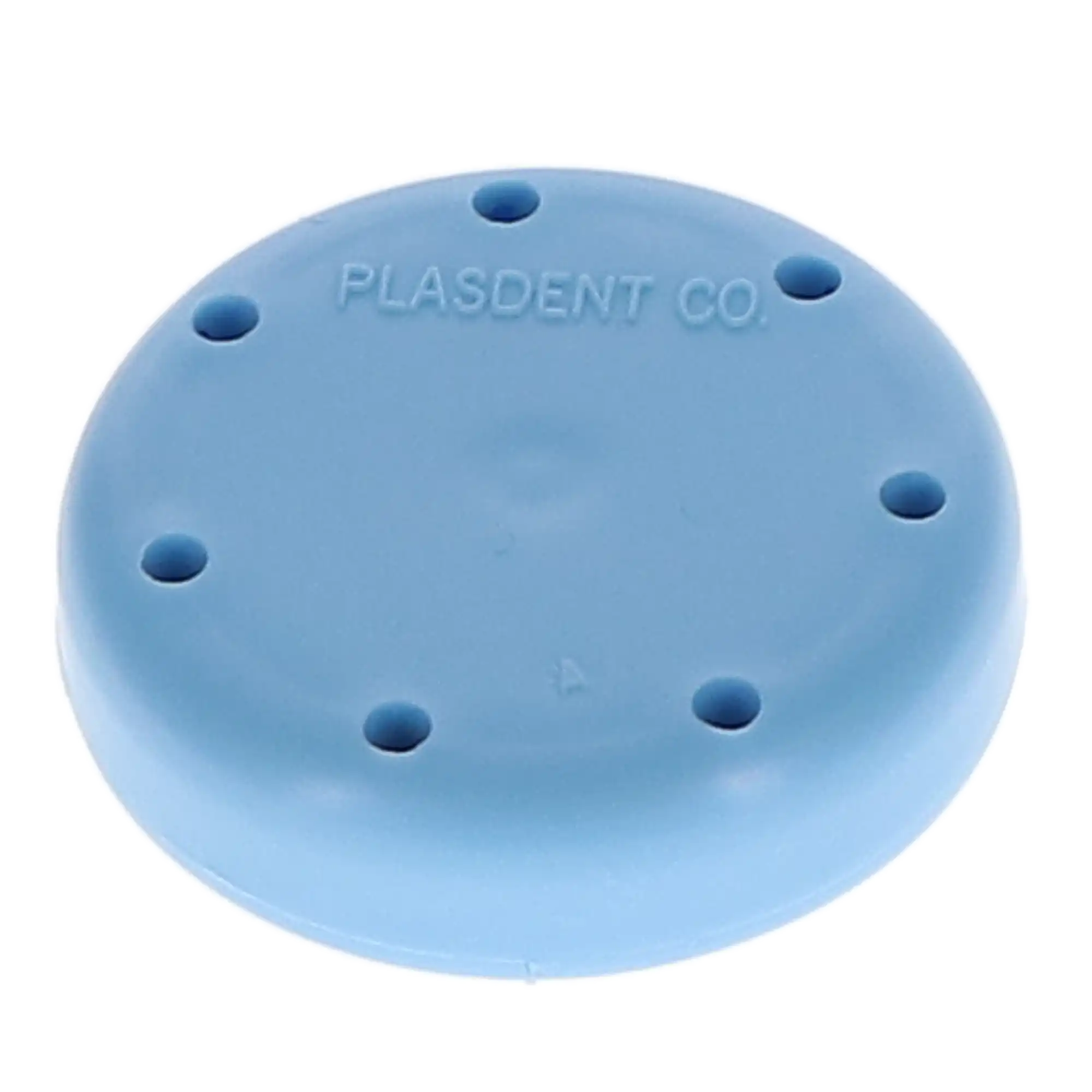 Plasdent Magnetic Bur Block, Small Round, 7-Bur Capacity, 1-5/8" Diameter, Blue, 1/Pk, 400BS-2 thumbnail 3