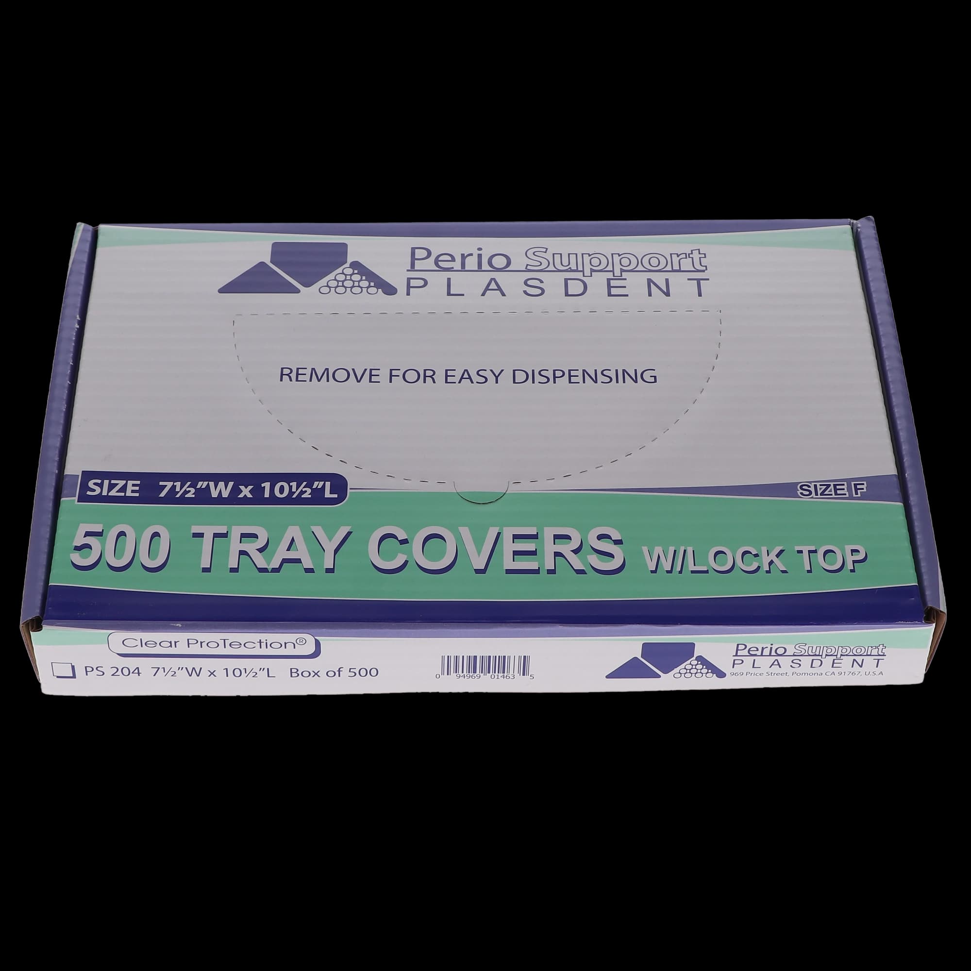Plasdent Clear Plastic Tray Sleeves with Lock-Top, Size F, 7.5" x 10.5", 500/Pk, PS204 thumbnail 4