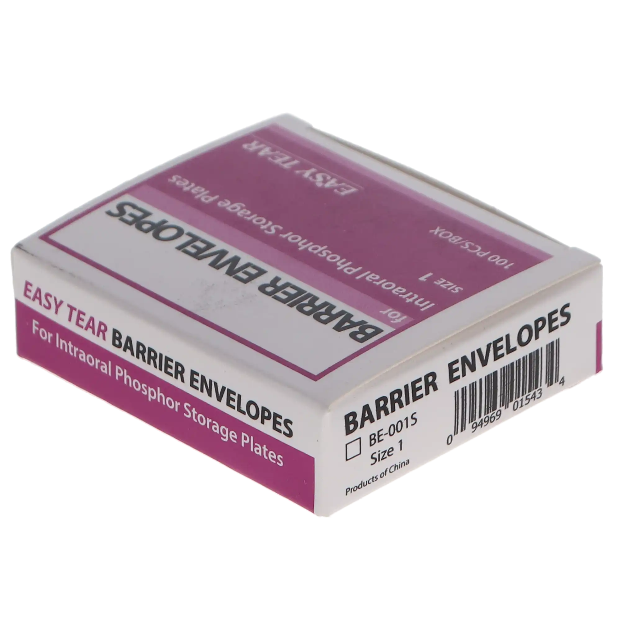 Plasdent Clear ProTection SOFT Easy-Tear Phosphor Plate Barrier Envelopes, Size 1, Short-Side Load, 100/Box, BE-001S thumbnail 3