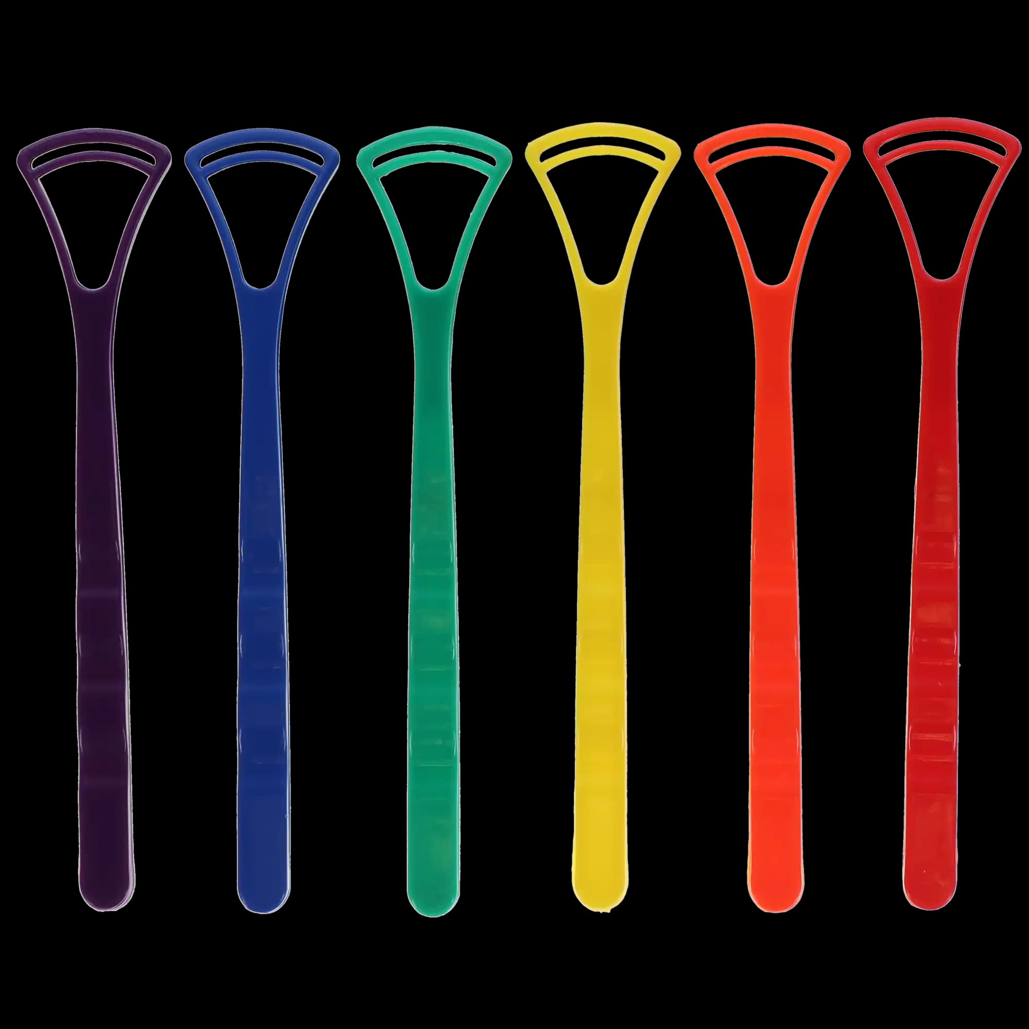 Plasdent Plastic Tongue Cleaners, Assorted Colors, 48/Bag, 200TC-A - Tongue Cleaners Assorted Colors 48/Bag - Image 1