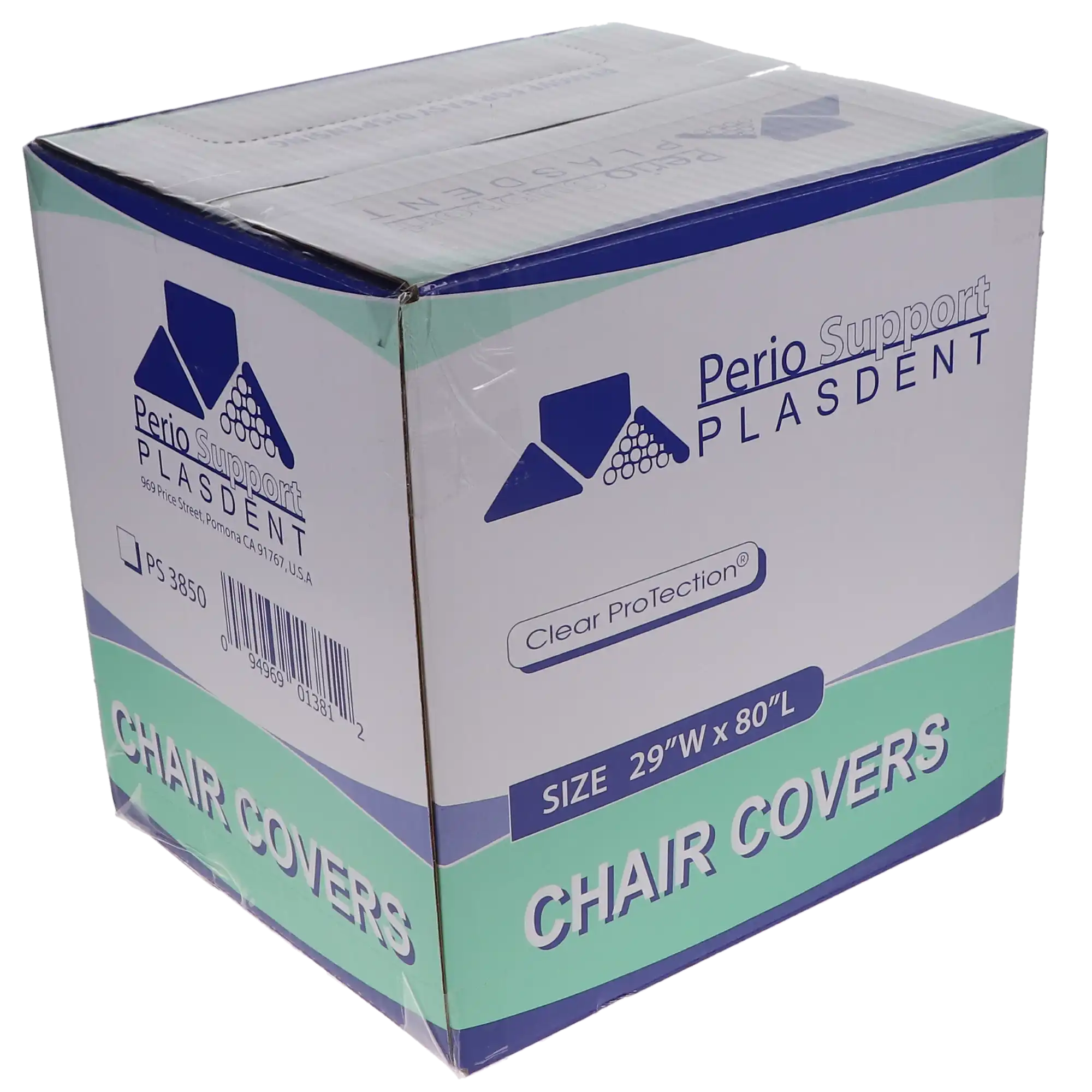 Plasdent Extra-Long Full Chair Cover Sleeves, 2-Sided, Clear, 29" x 80", 125/Box, PS3850 thumbnail 4